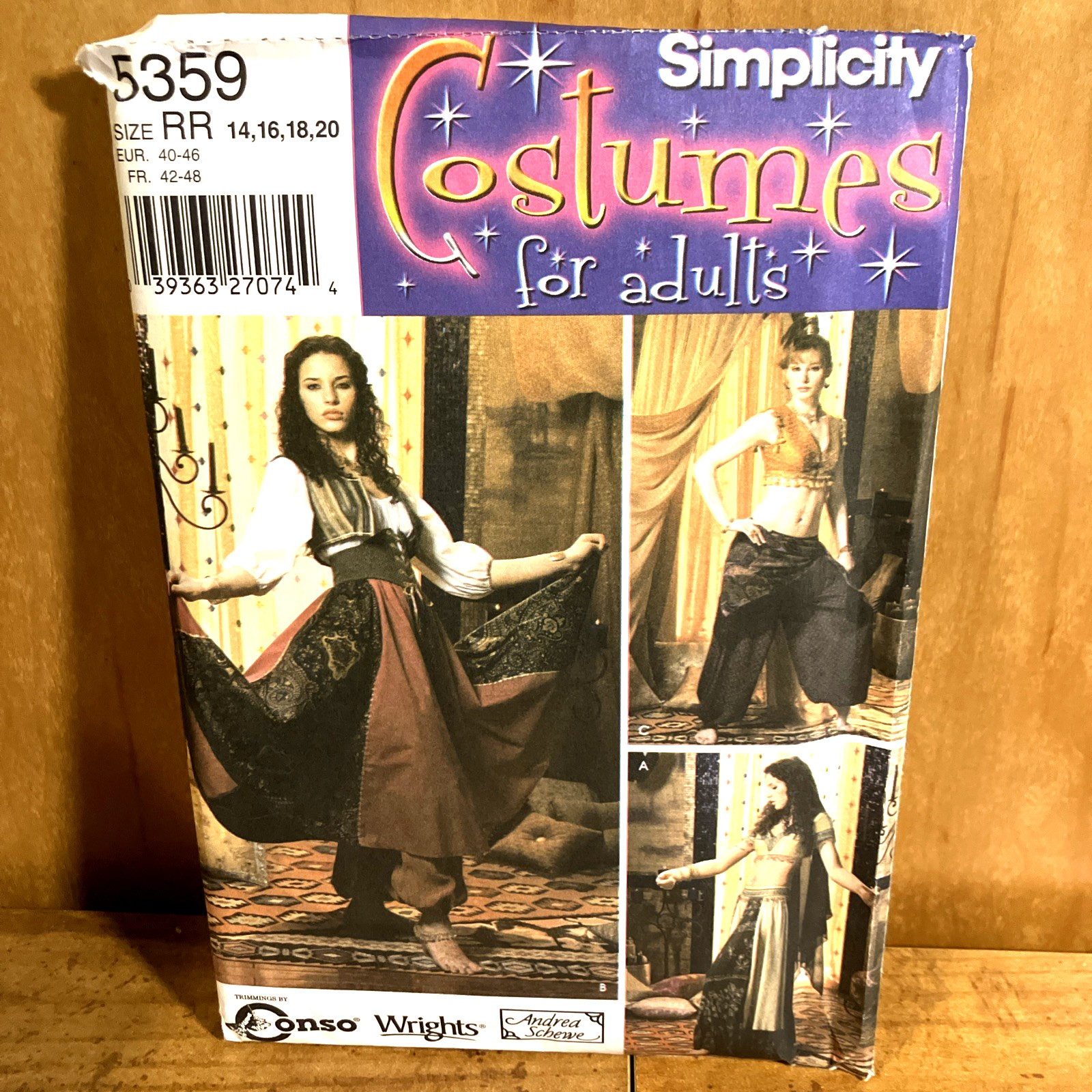 Simplicity Misses' Costumes 5359, Sizes 14, 16, 18, 20, Uncut Simplicity Misses' Costumes 5359, Sizes 14, 16, 18, 20, Uncut