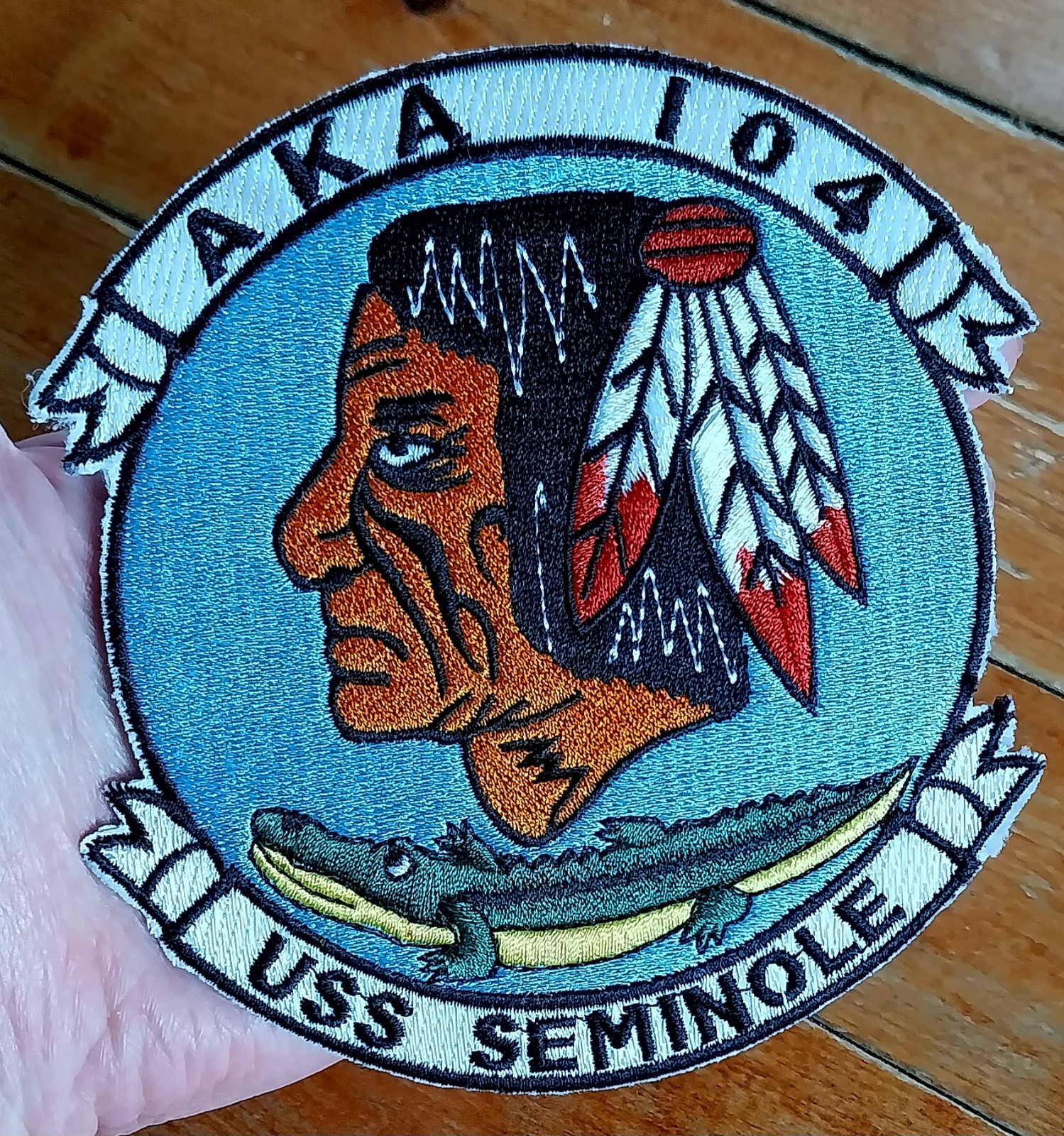USS SEMINOLE AKA 104 ATTACK CARGO SHIP EMBROIDERED USN Military NAVY Patch USS SEMINOLE AKA 104 ATTACK CARGO SHIP EMBROIDERED USN Military NAVY Patch
