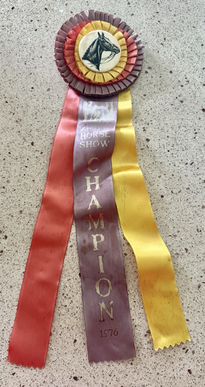 RARE VINTAGE 1978 ZONTA HORSE SHOW CHAMPION RIBBON FLORADALE FARMS NEW VERNON NJ RARE VINTAGE 1978 ZONTA HORSE SHOW CHAMPION RIBBON FLORADALE FARMS NEW VERNON NJ