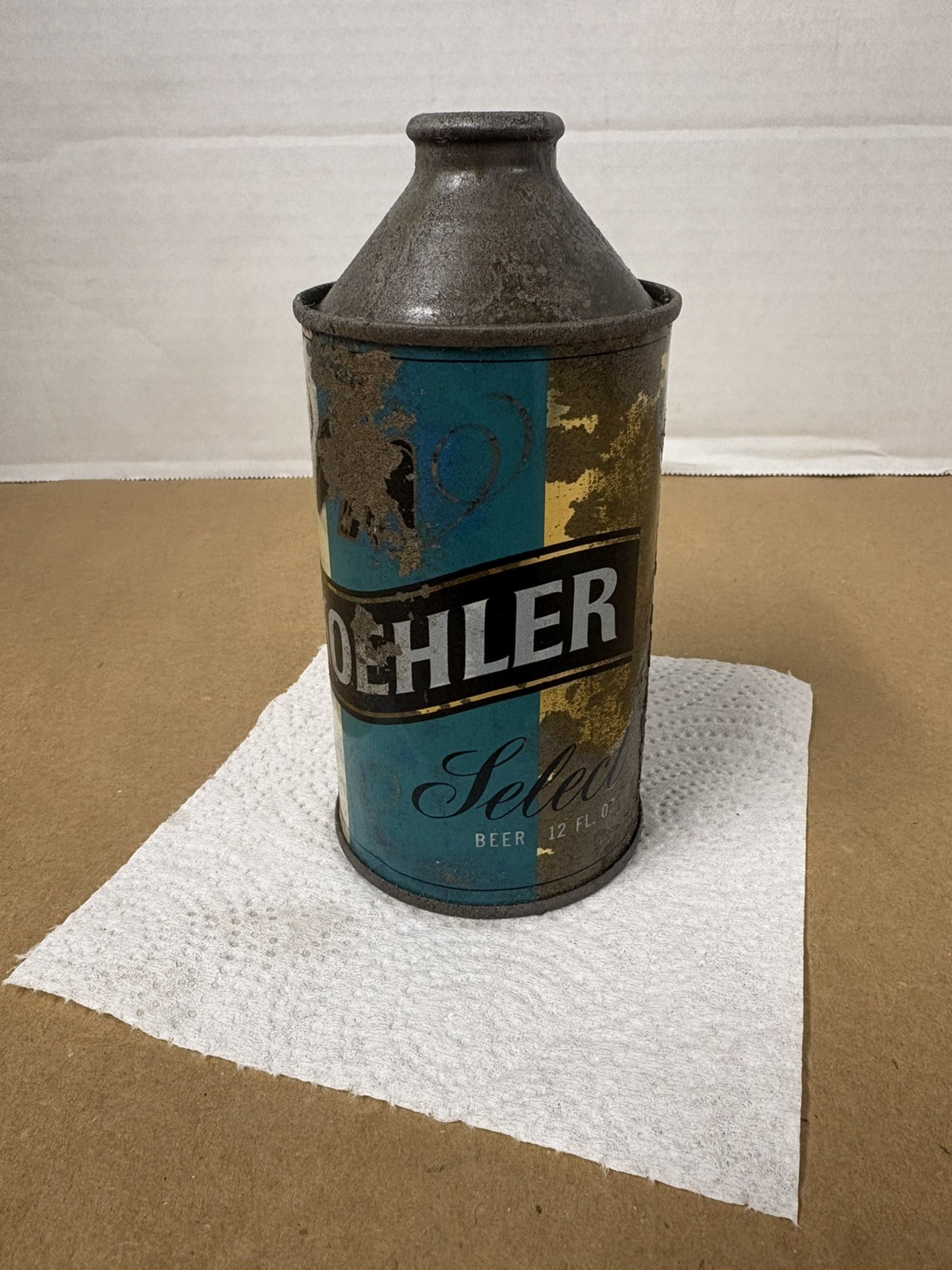 Koehler Beer 12 oz. Cone Top Beer Can-Erie Brewing Co-Erie, Pennsylvania Koehler Beer 12 oz. Cone Top Beer Can-Erie Brewing Co-Erie, Pennsylvania