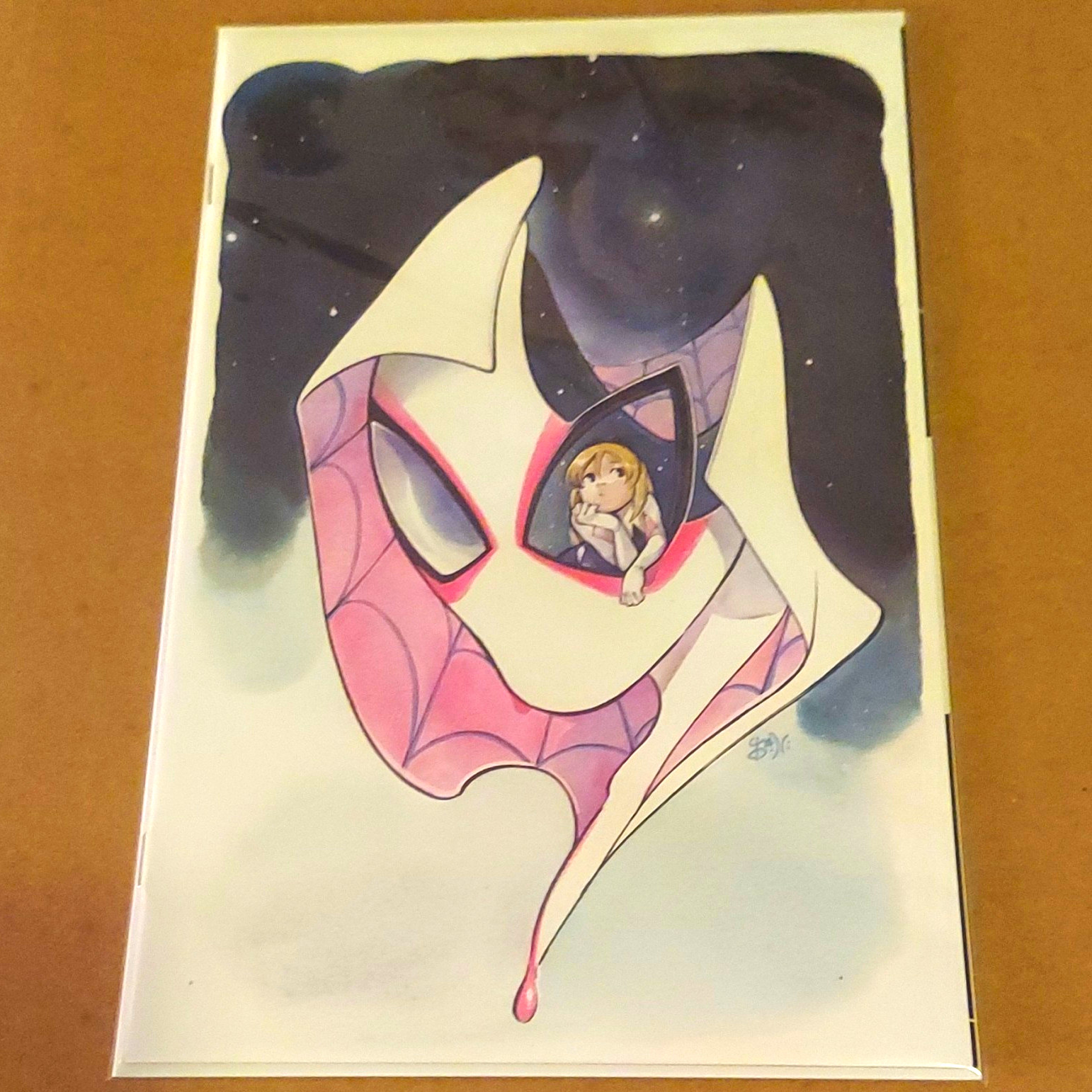 THE AMAZING SPIDER-MAN #48 VIRGIN VARIANT COVER BY PEACH MOMOKO 1:100 RATIO THE AMAZING SPIDER-MAN #48 VIRGIN VARIANT COVER BY PEACH MOMOKO 1:100 RATIO