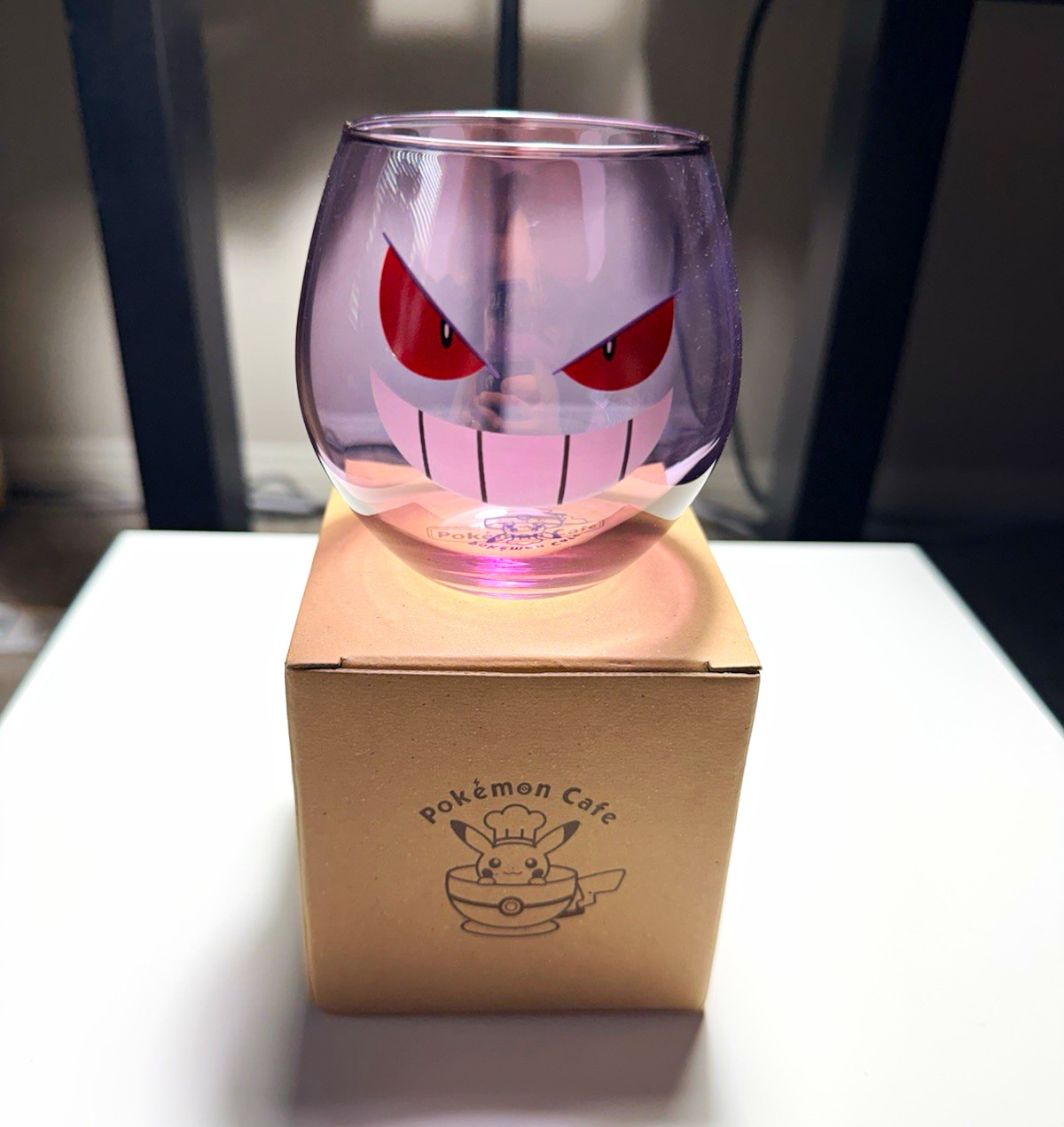 Pokémon Center Pokémon Cafe Gengar Cup. Glass. with box.