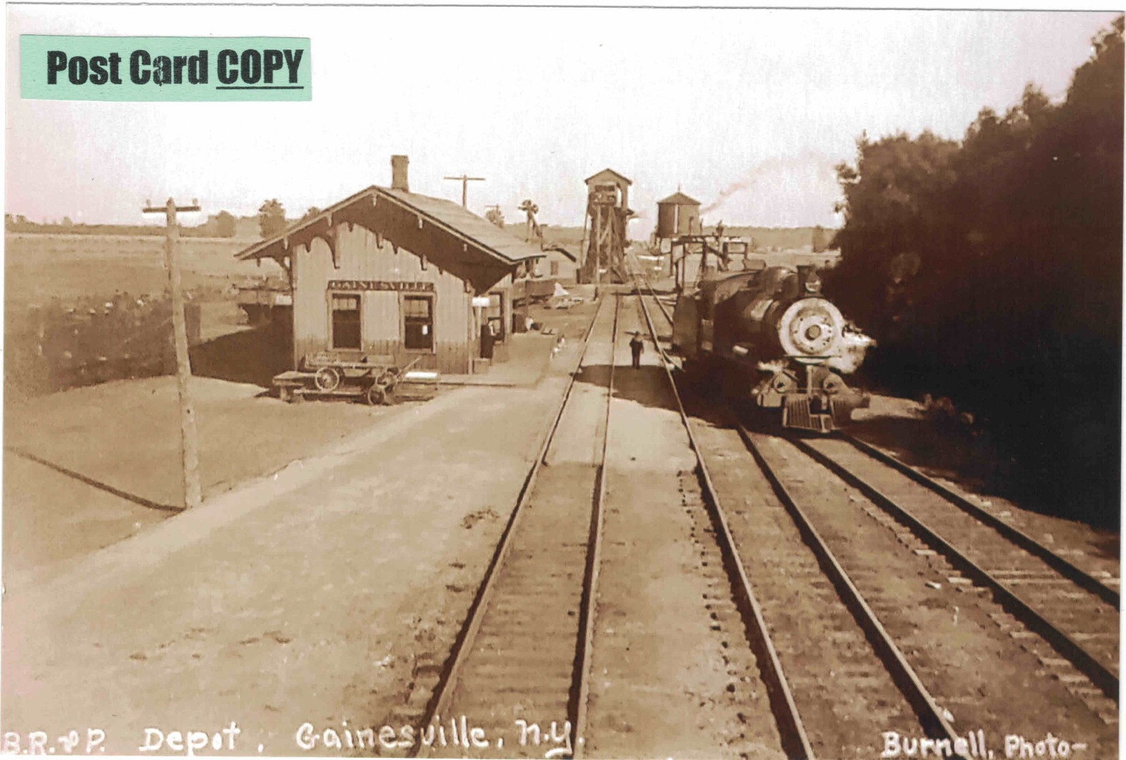 Buffalo, Rochester & Pittsburgh Railroad Depot at Gainesville, Wyoming Co., NY Buffalo, Rochester & Pittsburgh Railroad Depot at Gainesville, Wyoming Co., NY