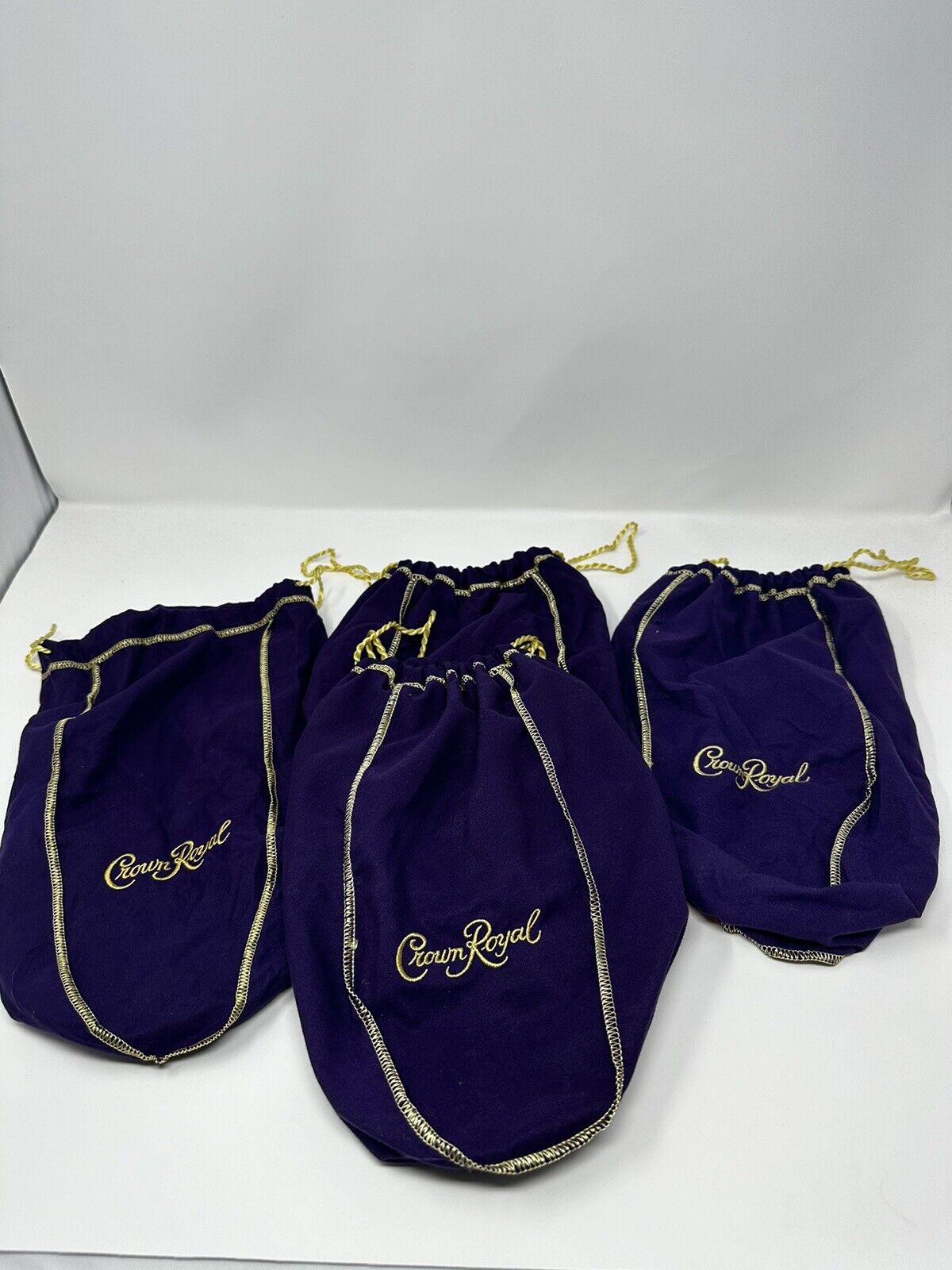 Crown Royal Bags Large Purple Lot Of 4