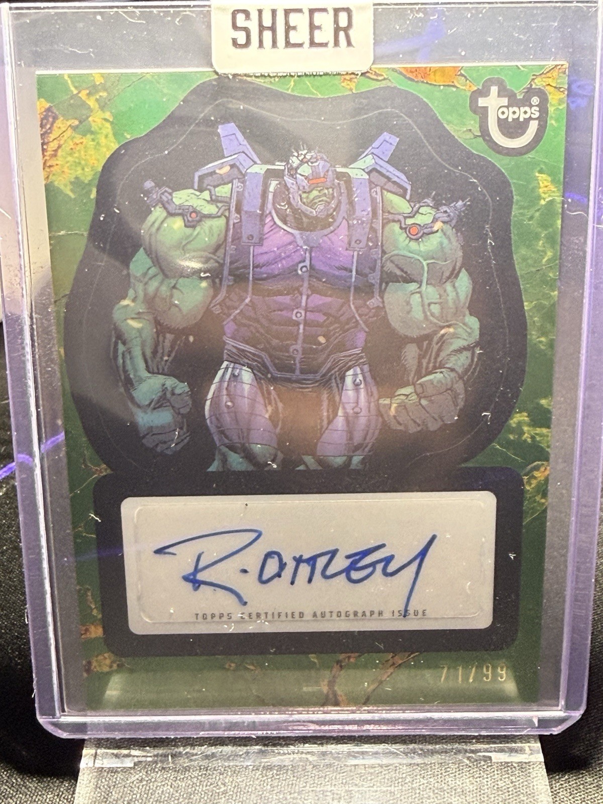 2025 Topps Marvel Comic Book Heroes Artist Autograph #SA-RO Ryan Ottley /99 Hulk 2025 Topps Marvel Comic Book Heroes Artist Autograph #SA-RO Ryan Ottley /99 Hulk