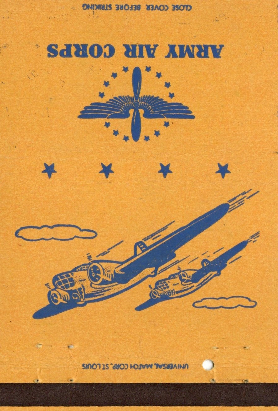 Vintage Matchcover Army Air Corps Royal Flash Vintage Matchcover Army Air Corps Royal Flash