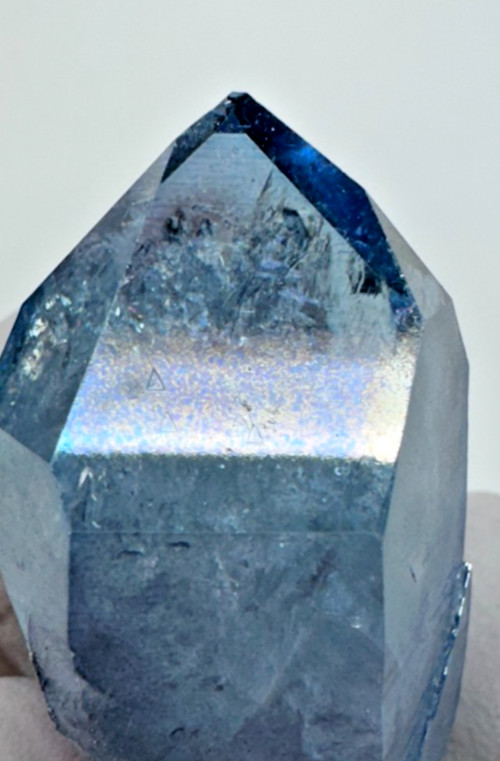Record Keepers___Rare AQUA AURA Arkansas Quartz Crystal Point Record Keepers___Rare AQUA AURA Arkansas Quartz Crystal Point