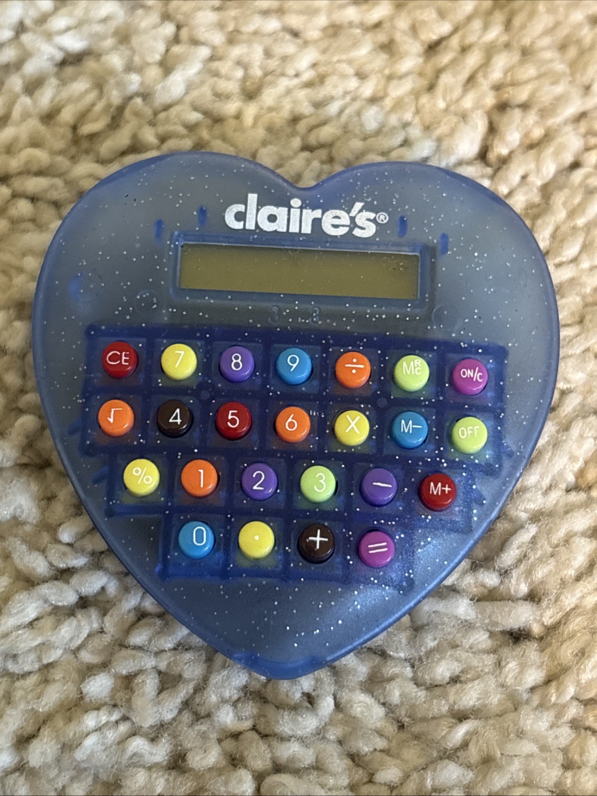 Vintage Y2K Claire’s Translucent Purple Glitter Jelly Calculator Working -Retro Vintage Y2K Claire’s Translucent Purple Glitter Jelly Calculator Working -Retro