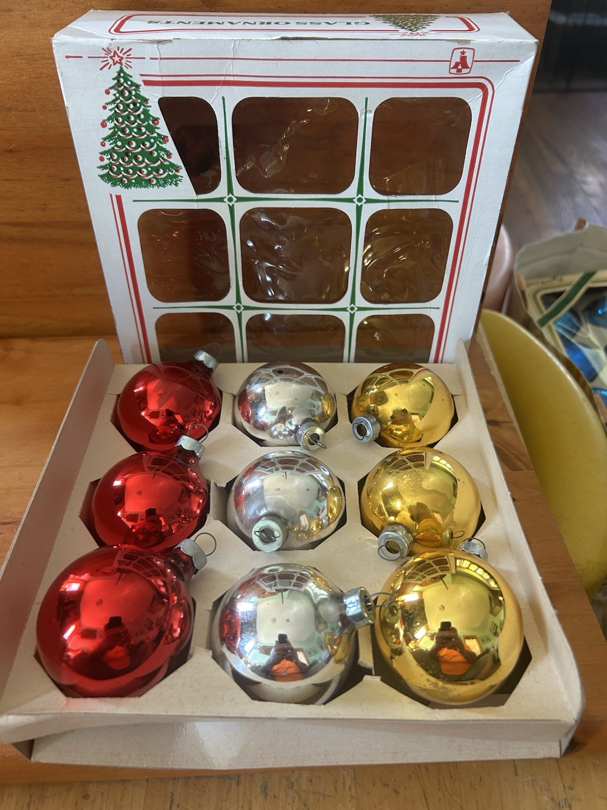 9 vintage GLASS BALL ornaments About 2 Inch Mixed Lot 9 vintage GLASS BALL ornaments About 2 Inch Mixed Lot