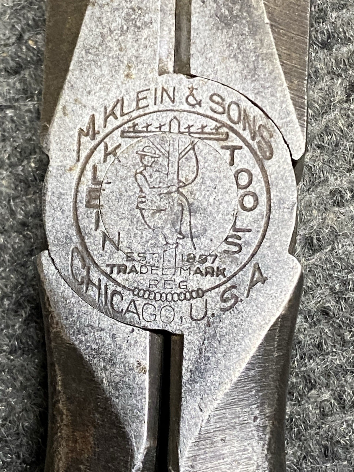 Rare Vintage M Klein 8-1/2” Lineman Pliers Dated 1944 USA Low Production Year Rare Vintage M Klein 8-1/2” Lineman Pliers Dated 1944 USA Low Production Year