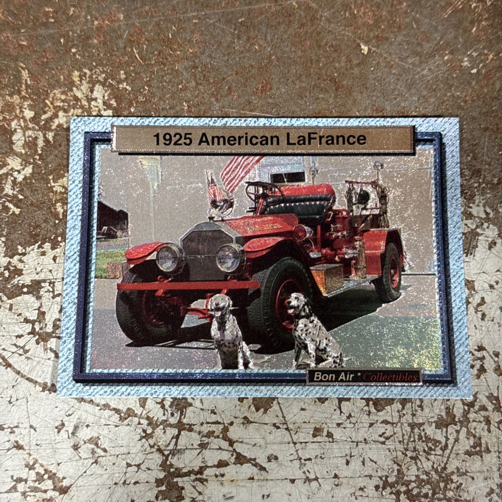 1994 Bon Air Fire Engines Series 4 Trading Card Fireographic Chase Card #5 1994 Bon Air Fire Engines Series 4 Trading Card Fireographic Chase Card #5