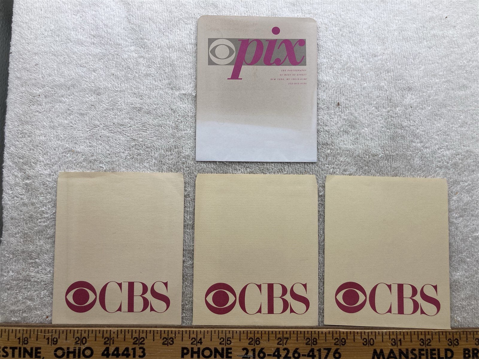 1970s 1980s CBS Photography Pix Empty Envelope Picture WPIX Vtg 1970s 1980s CBS Photography Pix Empty Envelope Picture WPIX Vtg