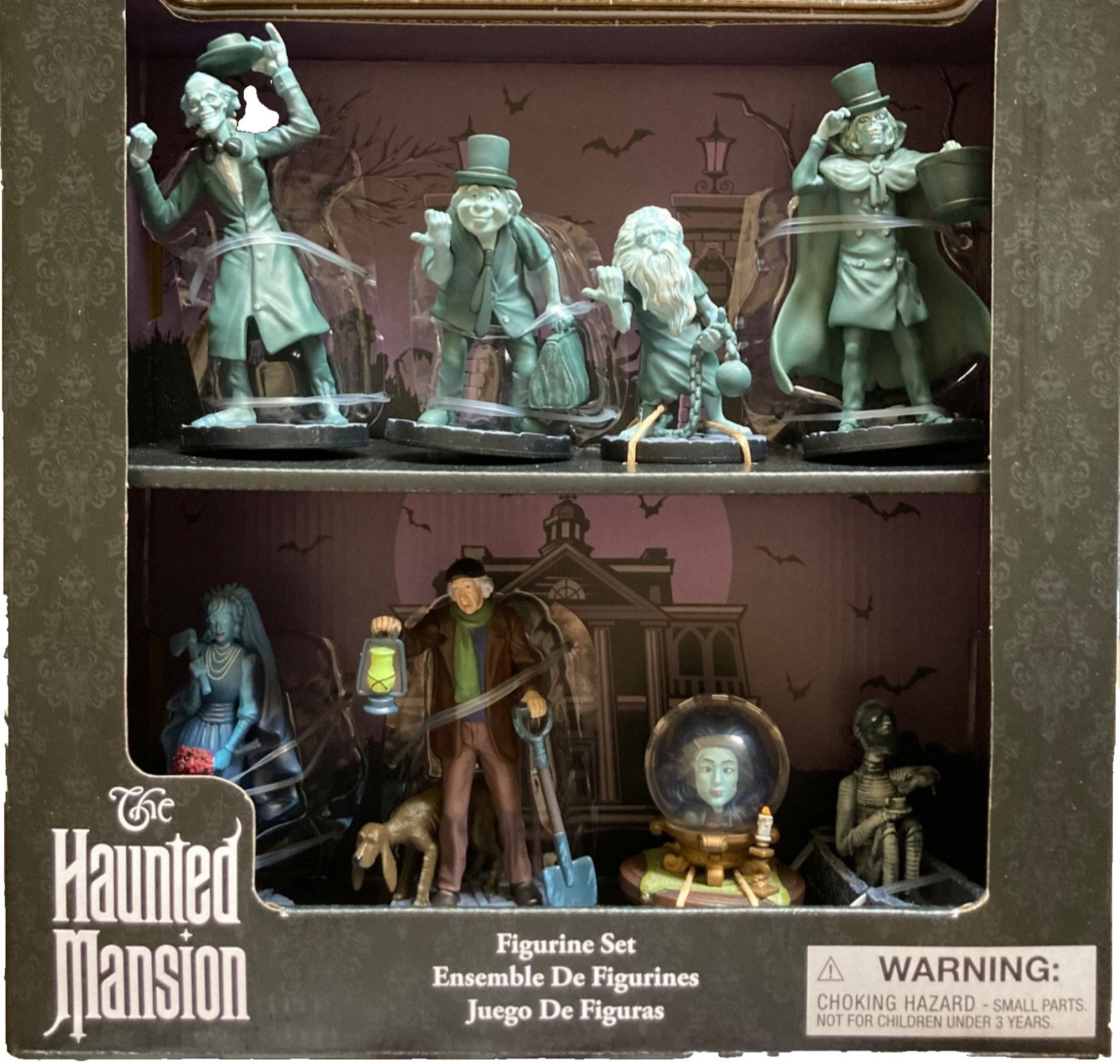 NIB Disney The Haunted Mansion Figure Set Figurine 8 pieces Play Toy Set NIB Disney The Haunted Mansion Figure Set Figurine 8 pieces Play Toy Set