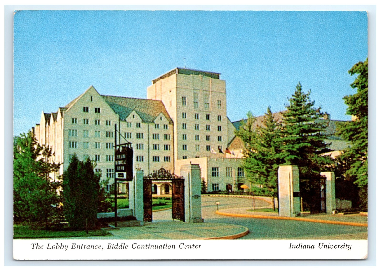 Indiana University Lobby Biddle Continuation Center Bloomington IN Postcard Indiana University Lobby Biddle Continuation Center Bloomington IN Postcard