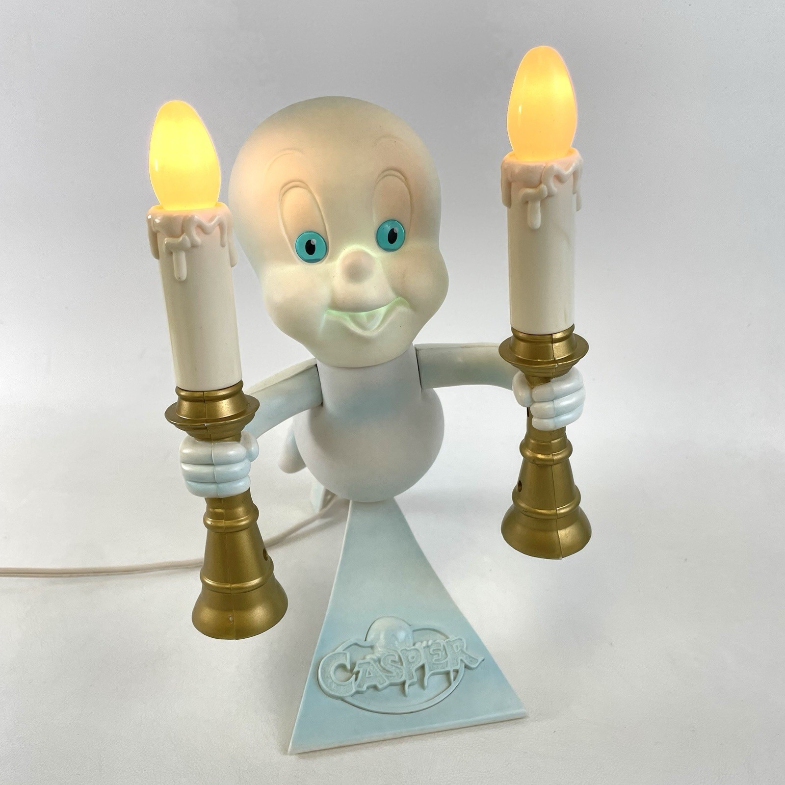 Casper the Friendly Ghost 1996 Candelabra Blowmold Light Lamp Trendmasters WORKS