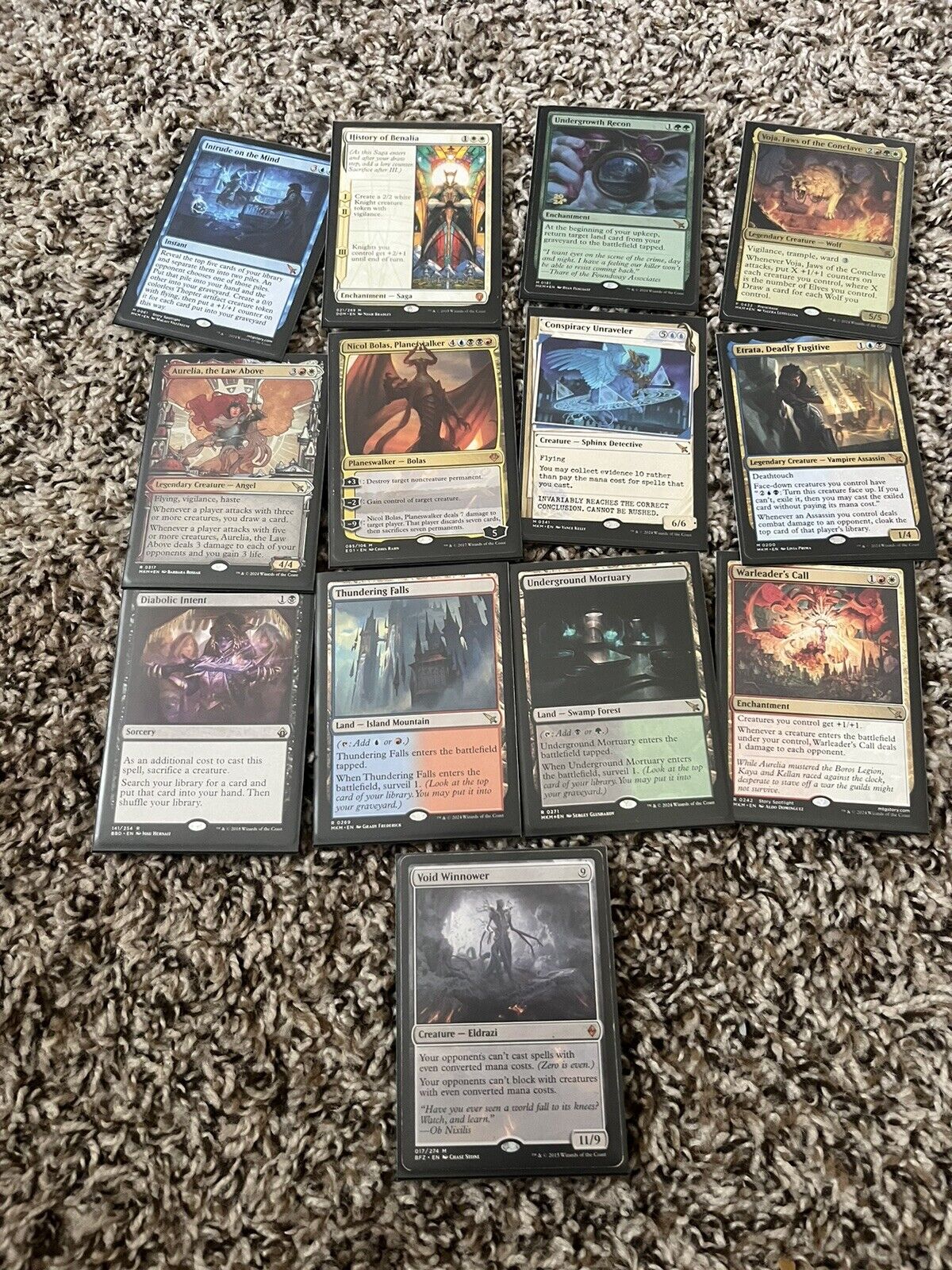 SMALL LOT OF MYTHIC AND RARE MTG CARDS