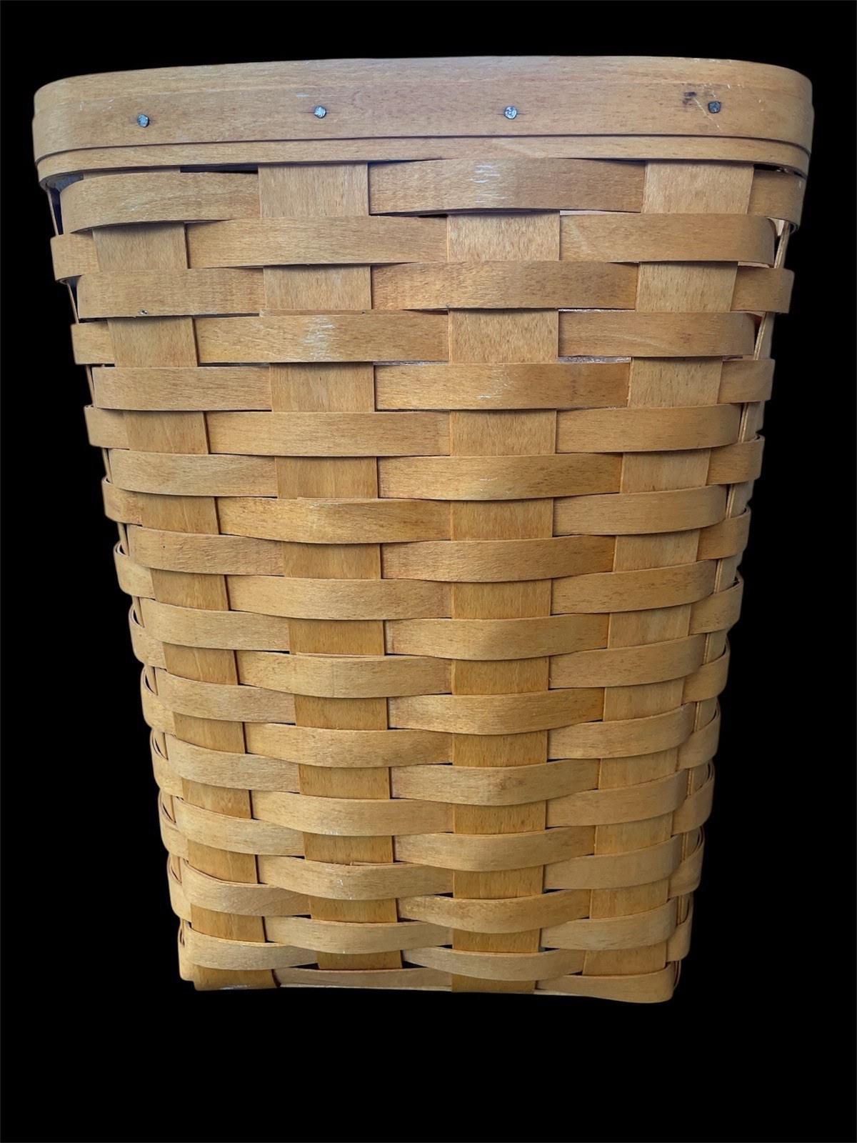 Vintage Longaberger Small Square Waste Basket 1999 w/Plastic Liner Vintage Longaberger Small Square Waste Basket 1999 w/Plastic Liner