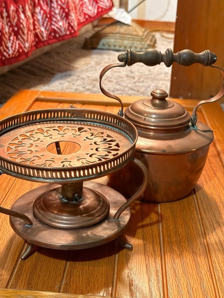 Vintage Hand-Chased Brass Tea Pot Tibetan Style Ritual Tea
