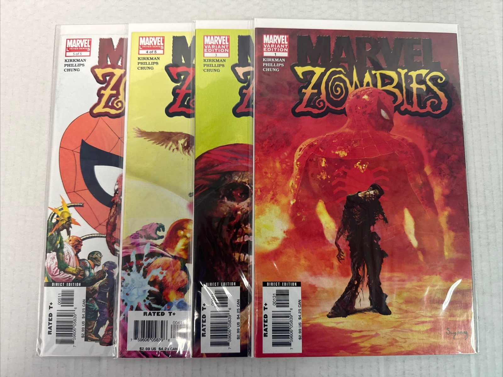 Marvel Zombies #1 & #2 Variants + #4 & #5 Lot Near Complete Marvel Comics 2005 Marvel Zombies #1 & #2 Variants + #4 & #5 Lot Near Complete Marvel Comics 2005