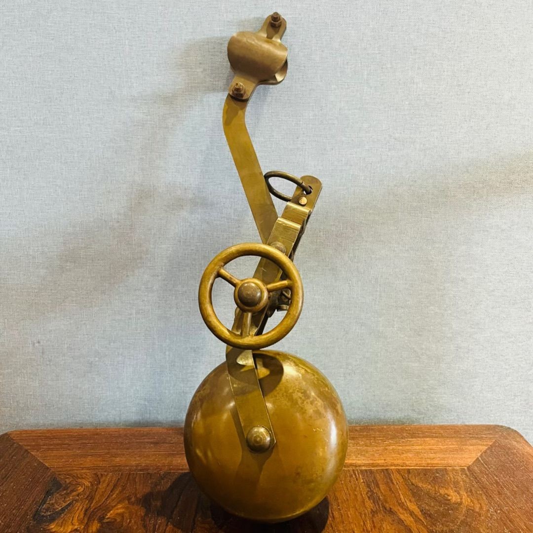 Vintage Pure Copper Bicycle Bell, Retro Classic Bike Accessory, Early 1900s Vintage Pure Copper Bicycle Bell, Retro Classic Bike Accessory, Early 1900s