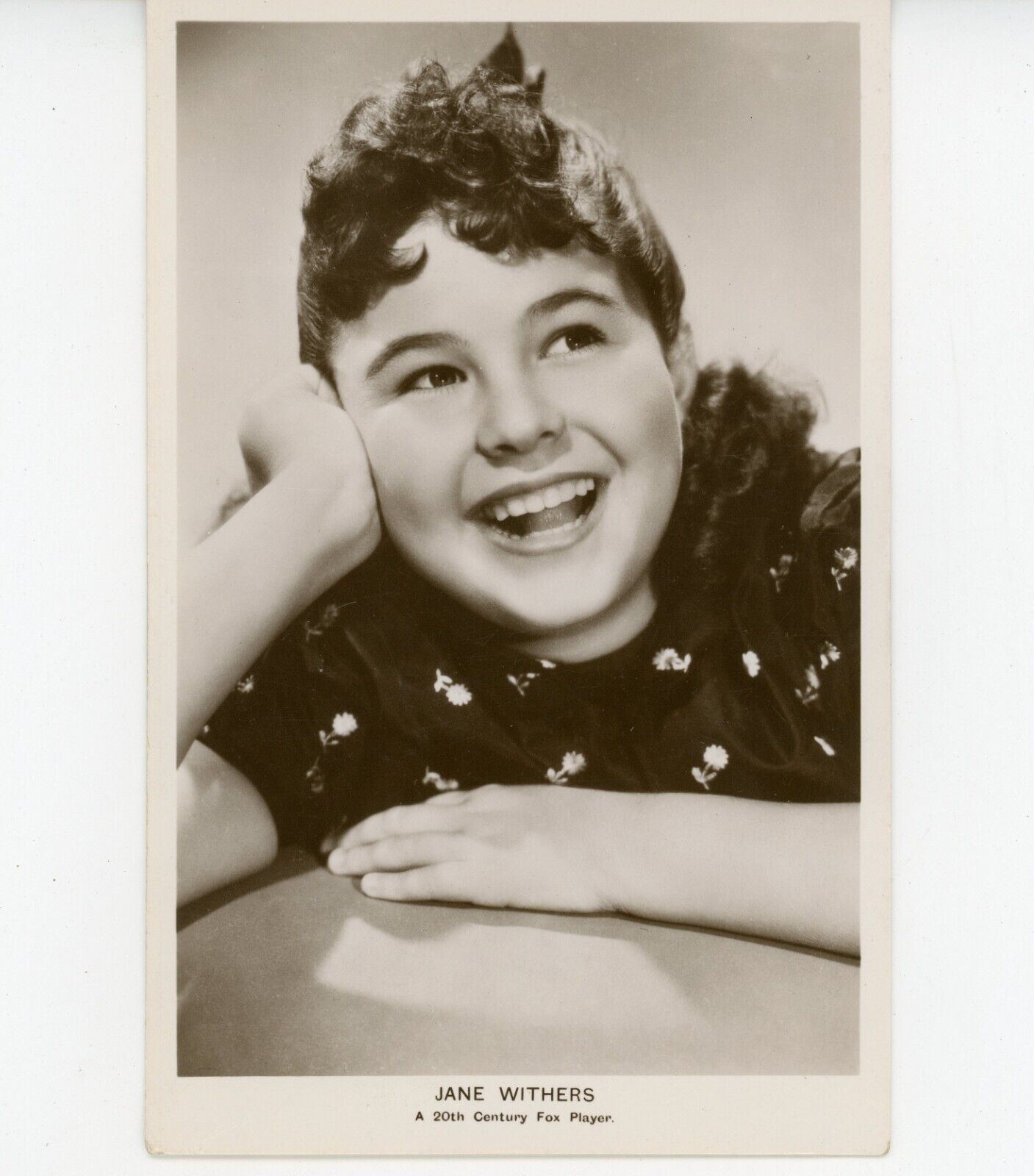 Jane Withers 1930's RPPC Picturegoer Postcard ORIGINAL 