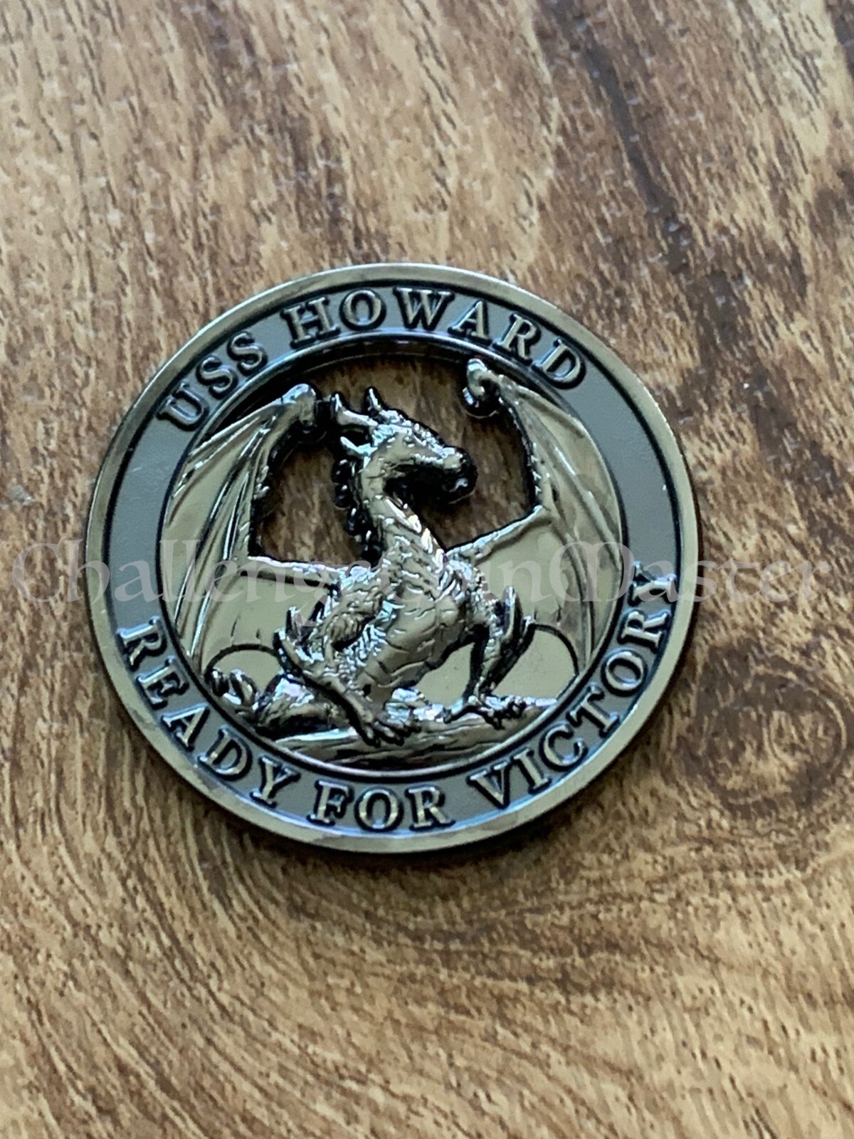 F25 USS Howard Commanding Officer CDR Charles Harris II Challenge Coin F25 USS Howard Commanding Officer CDR Charles Harris II Challenge Coin