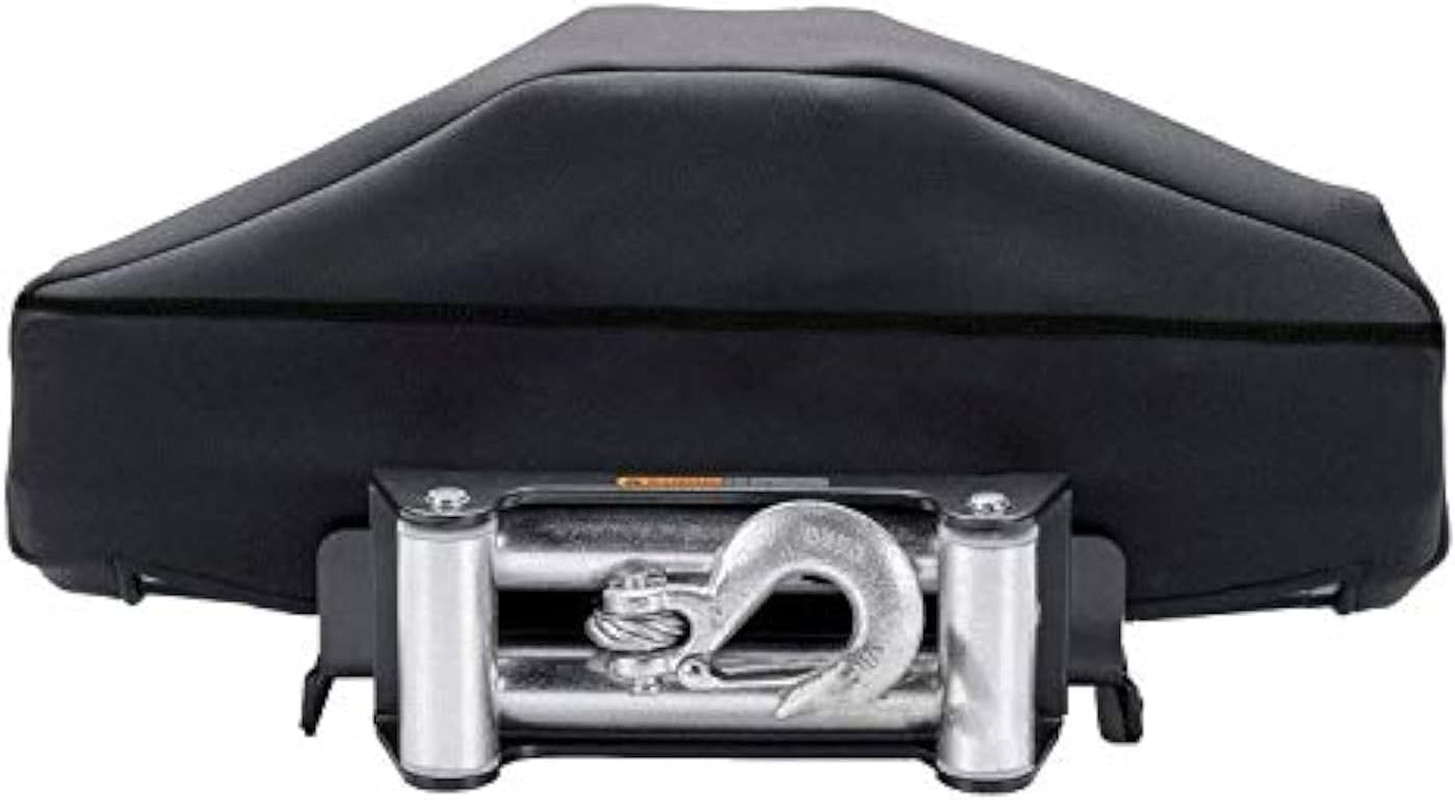 Winch Cover,Heavy Duty Uv-Resistant Waterproof Winch Protective Cover with Draws