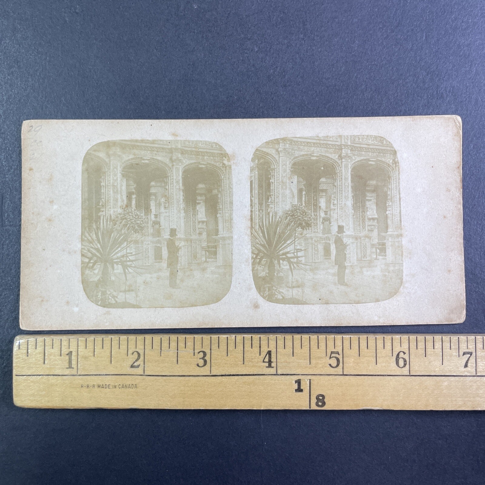 Crystal Palace London England Stereoview Card 1855 Victorian Architecture Crystal Palace London England Stereoview Card 1855 Victorian Architecture