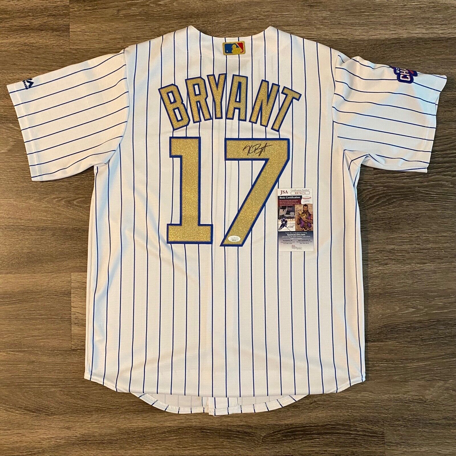 KRIS BRYANT Signed Autographed Chicago Cubs World Series Ring Jersey MVP JSA COA