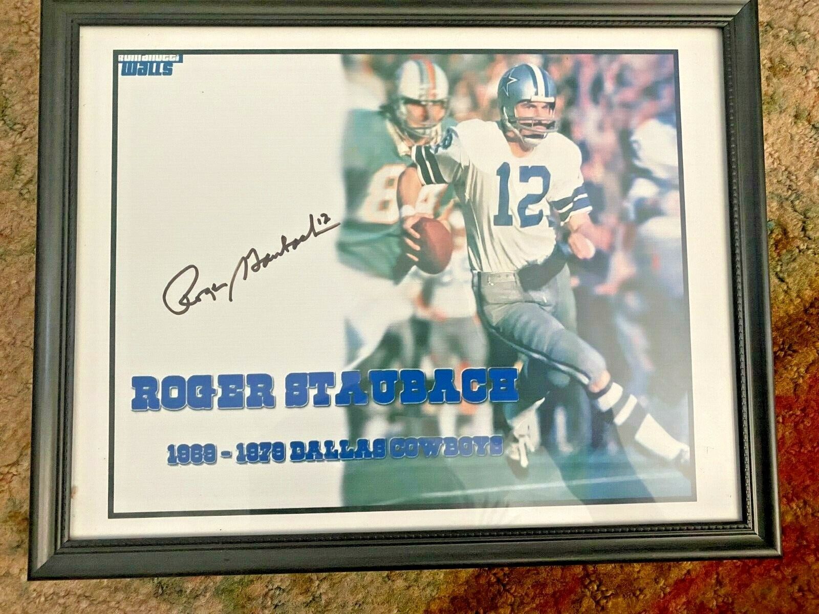 Roger Staubach Autographed Auto Dallas Cowboys 8x10 Photo - Signed In Person