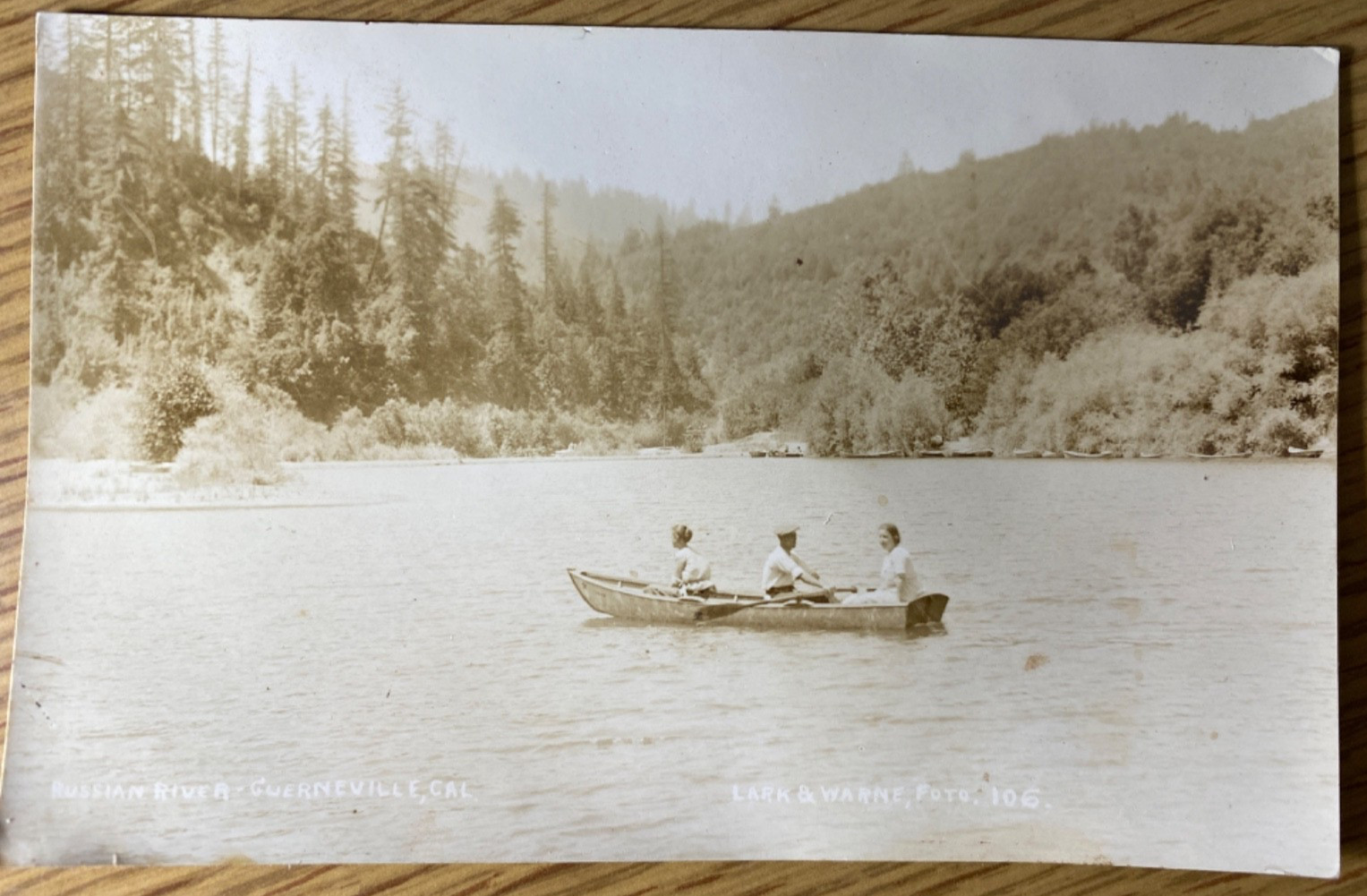 1926 RPPC GUERNEVILLE, CALIFORNIA old real photo postcard RUSSIAN RIVER ROWBOAT 1926 RPPC GUERNEVILLE, CALIFORNIA old real photo postcard RUSSIAN RIVER ROWBOAT