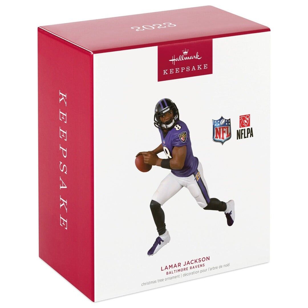 Hallmark Lamar Jackson Baltimore Ravens NFL Keepsake Ornament 2023