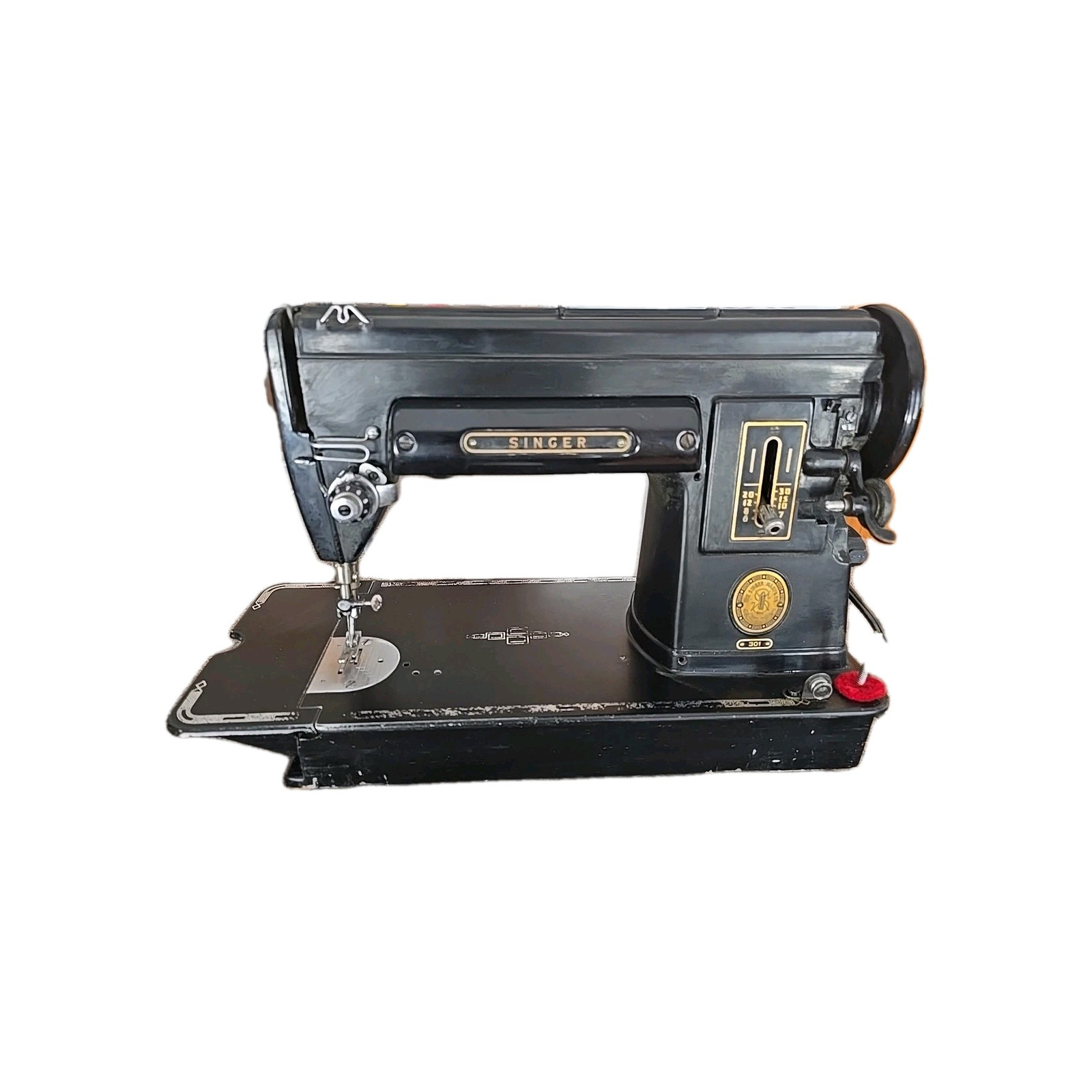 Vintage 1952 ~ Singer 301 ~ Black ~ SN-NA040444 ~ Slant Needle ~ Sewing Machine
