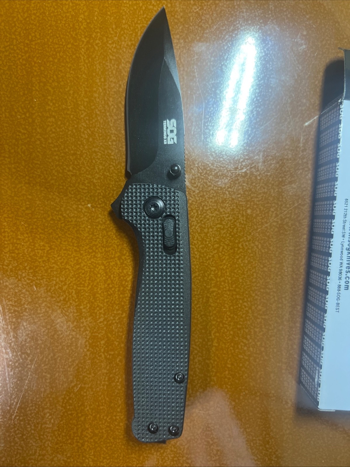SOG Terminus XR Pocket Knife Cryo D2 Steel 4 Different Colors to Choose From SOG Terminus XR Pocket Knife Cryo D2 Steel 4 Different Colors to Choose From