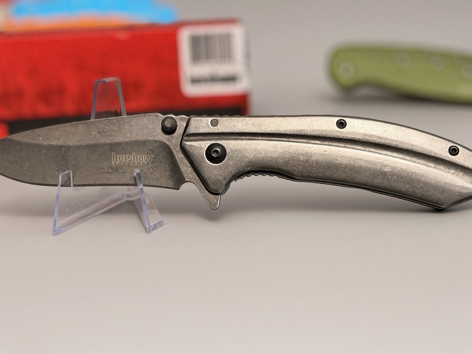Kershaw 1306BW, Blackwash All Steel Budget Folding Knife Kershaw 1306BW, Blackwash All Steel Budget Folding Knife