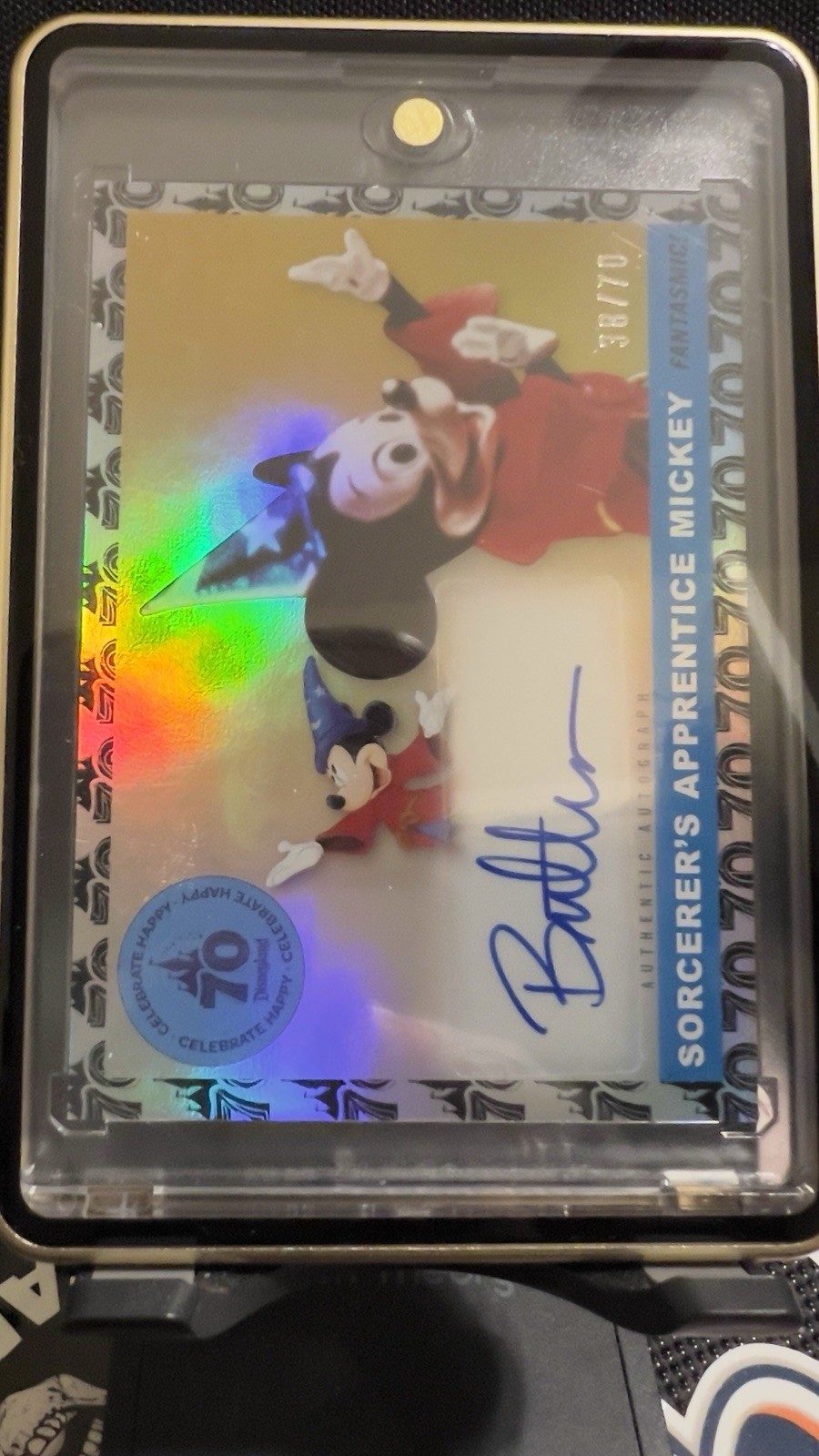2025 Topps Disneyland 70th Icons Bret Iwan Sorcerer’s Apprentice Mickey Auto /70