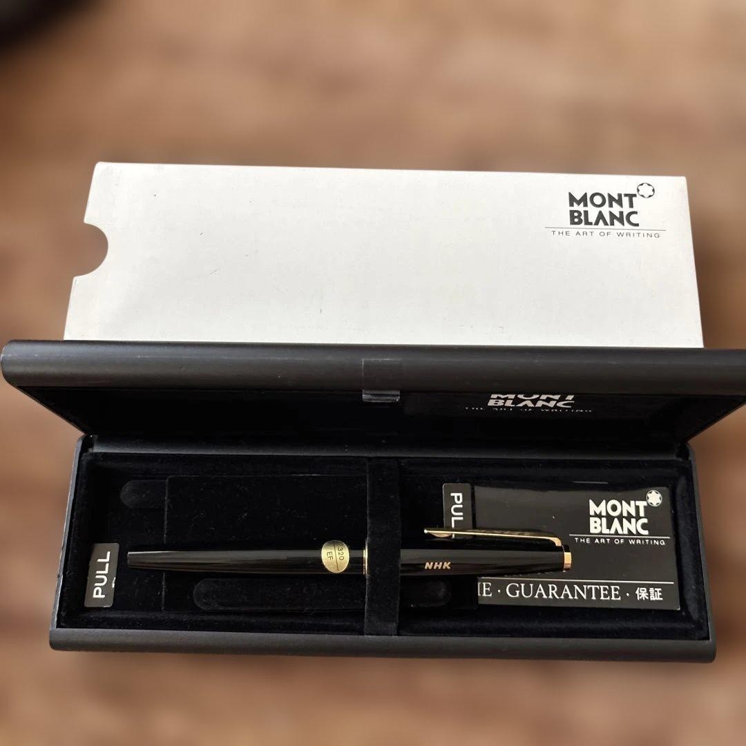 Montblanc Fountain Pen 320 EF Black Vintage 14k Gold