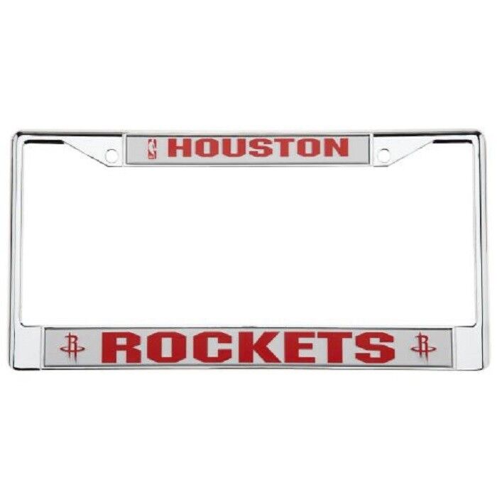 Houston Rockets NBA Basketball Chrome Auto Car License Plate Frame