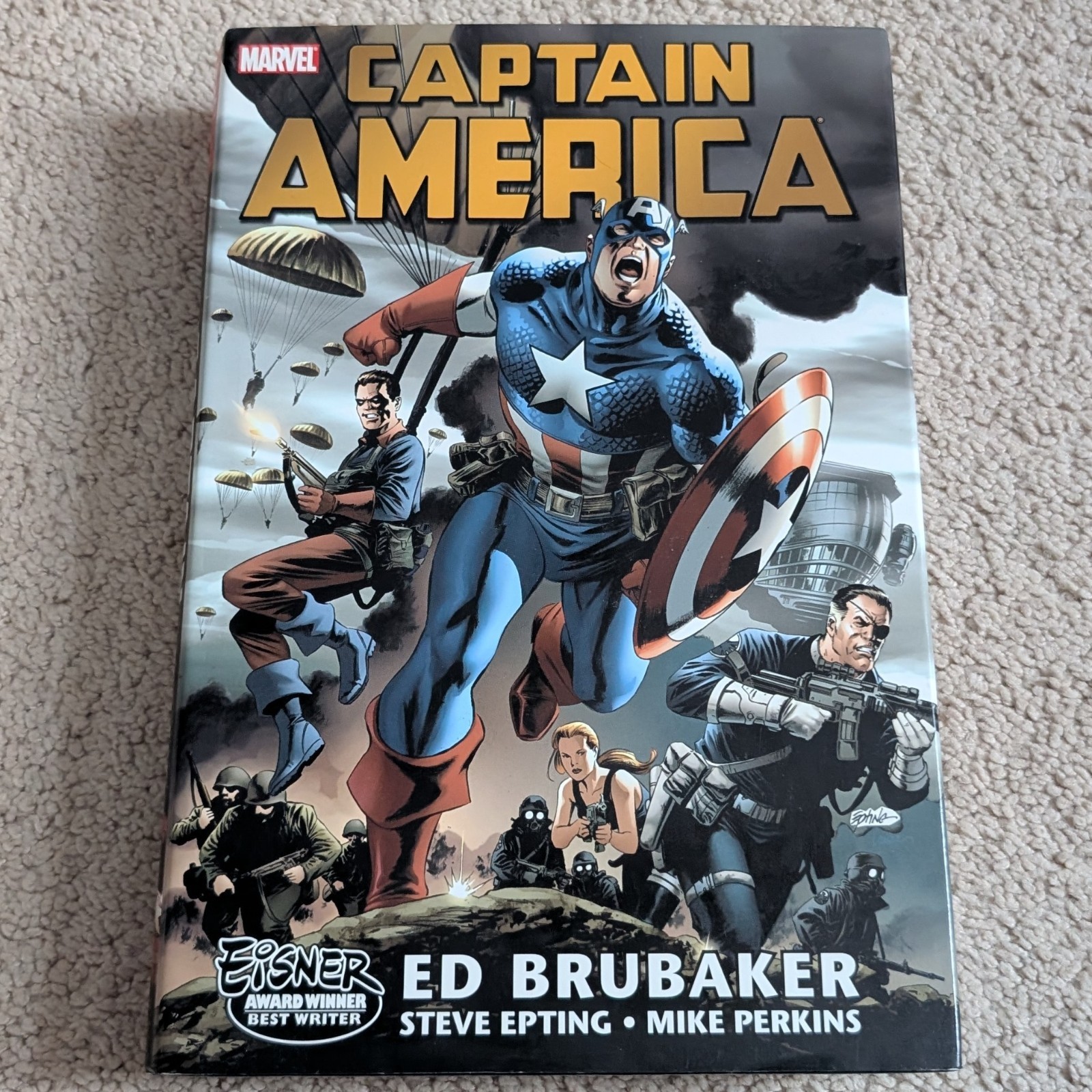Captain America by Brubaker Omnibus Hardcover HC MARVEL 2010 Vol 1 OOP RARE Captain America by Brubaker Omnibus Hardcover HC MARVEL 2010 Vol 1 OOP RARE