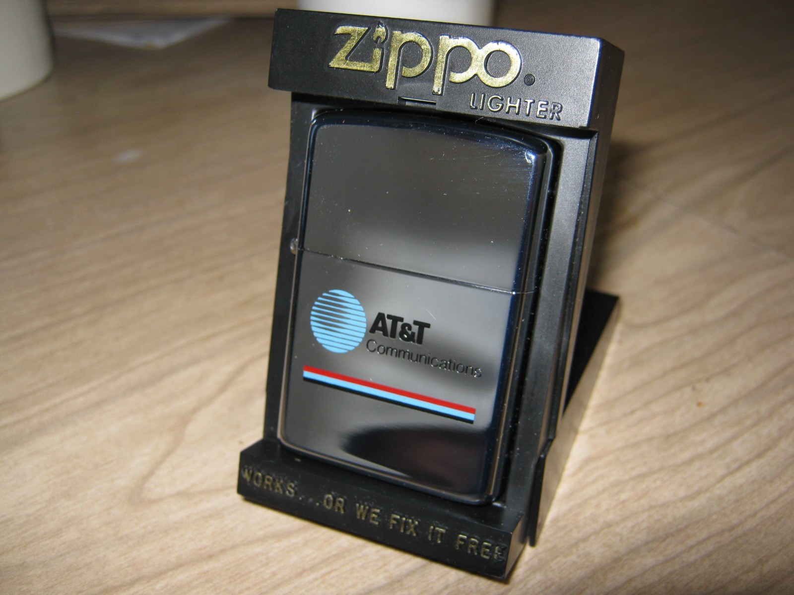 AT&T ZIPPO LIGHTER MIB RARE VINTAGE 1984 NOS NEW AT & T COMMUNICATIONS VINTAGE AT&T ZIPPO LIGHTER MIB RARE VINTAGE 1984 NOS NEW AT & T COMMUNICATIONS VINTAGE