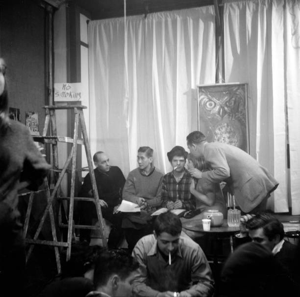 Gregory Corso, Jose Garcia Villa And Others At Party 1959 OLD PHOTO Gregory Corso, Jose Garcia Villa And Others At Party 1959 OLD PHOTO