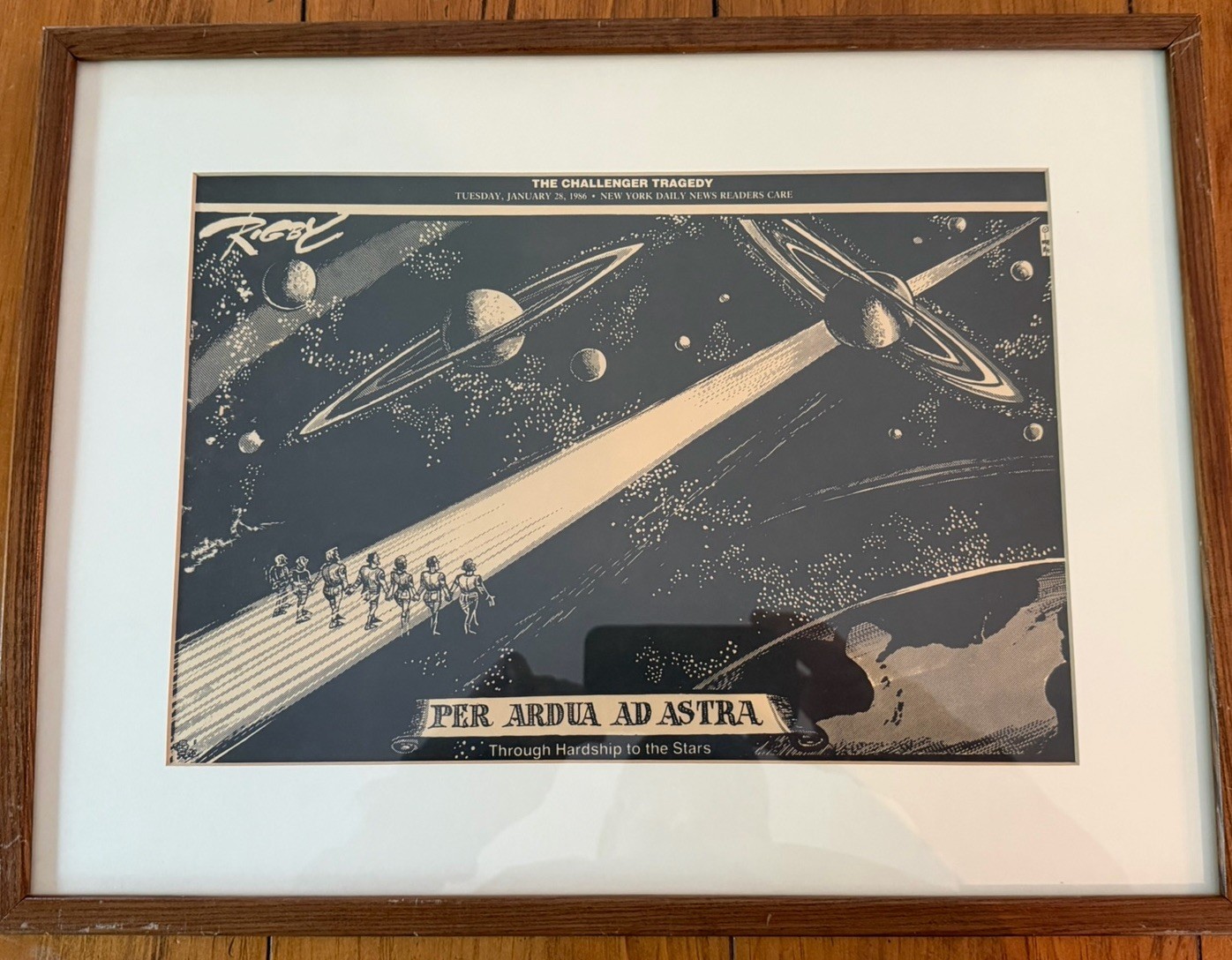 The Challenger Tragedy - Drawing By Paul Crispin Rigby For The NY Daily News The Challenger Tragedy - Drawing By Paul Crispin Rigby For The NY Daily News