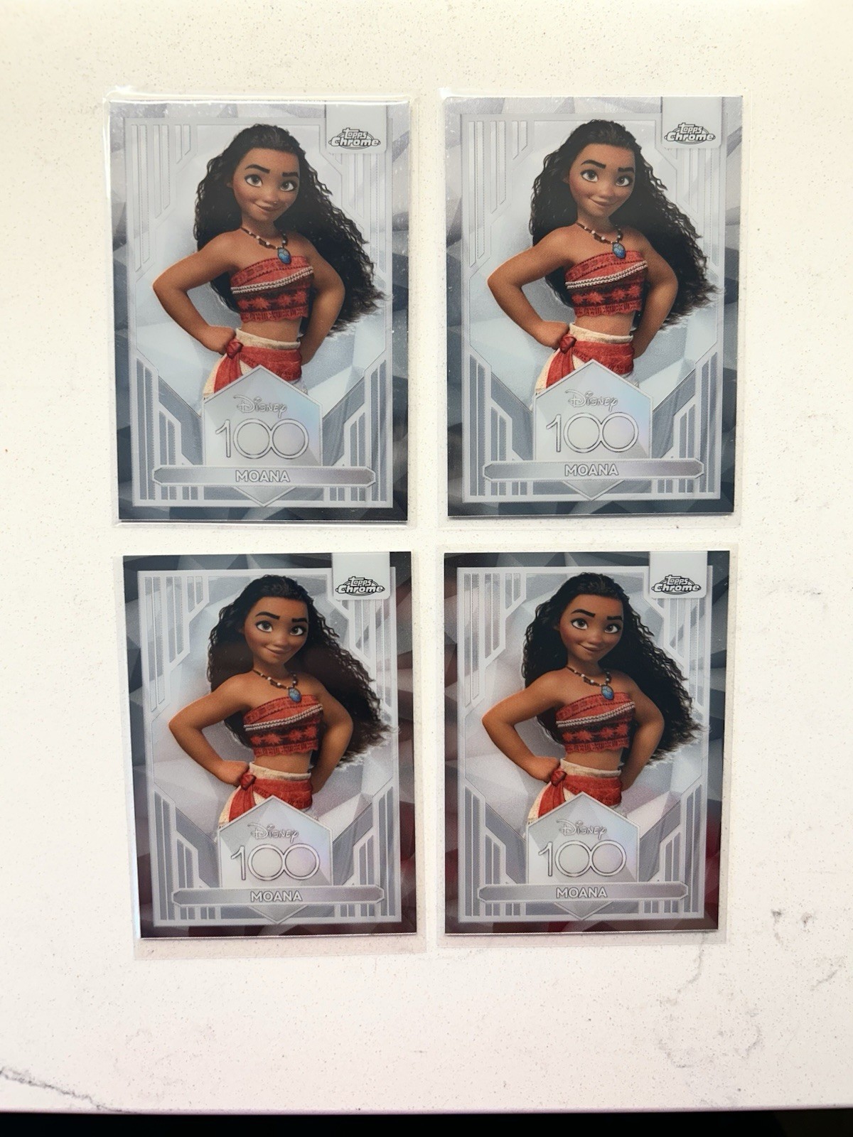 2023 Topps Chrome Disney 100- Moana #2 Disney 100th Anniversary Base Card