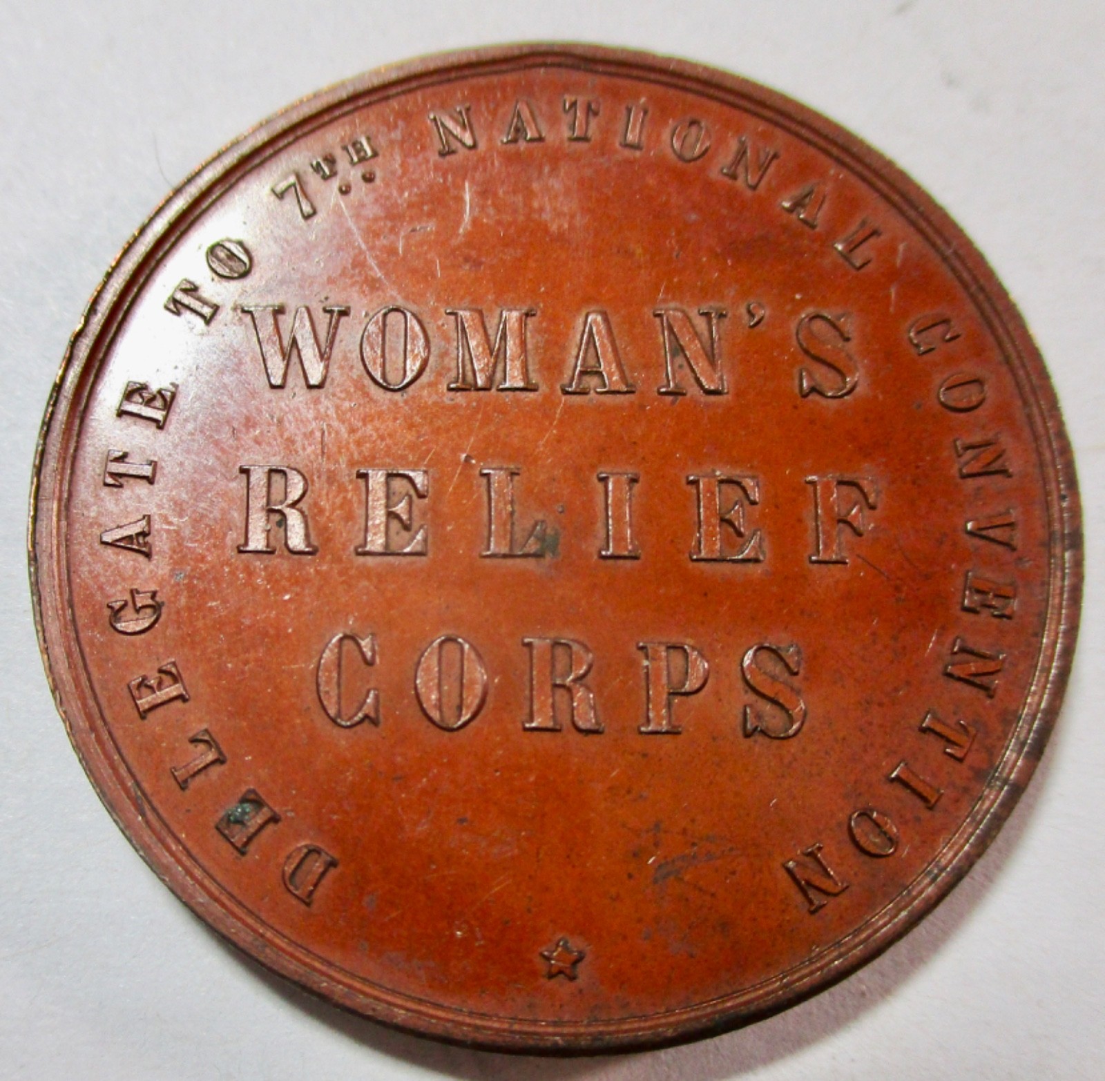 CIVIL WAR GAR WOMAN\'S RELIEF CORPS RARE MEDAL--FORMED IN 1885 TO WORK WITH GAR CIVIL WAR GAR WOMAN\'S RELIEF CORPS RARE MEDAL--FORMED IN 1885 TO WORK WITH GAR