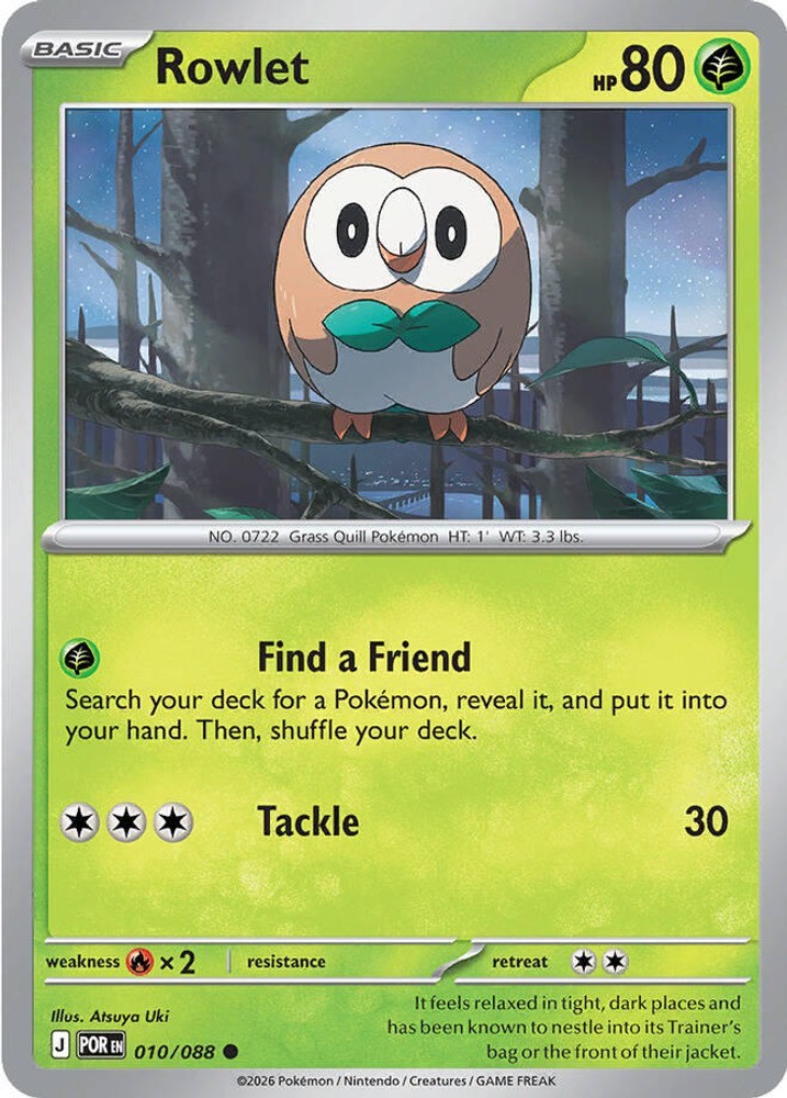 POR Rowlet 010/088 C NM