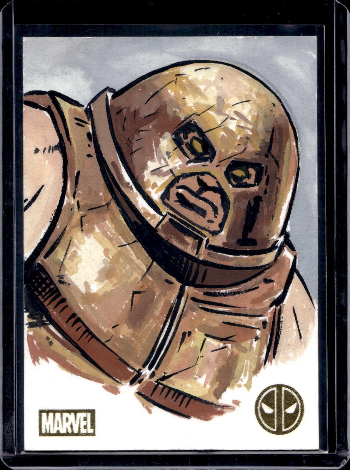 2025 Topps Deadpool Chrome Juggernaut Marvel Artist Sketch 1/1 Patricio Carrasco