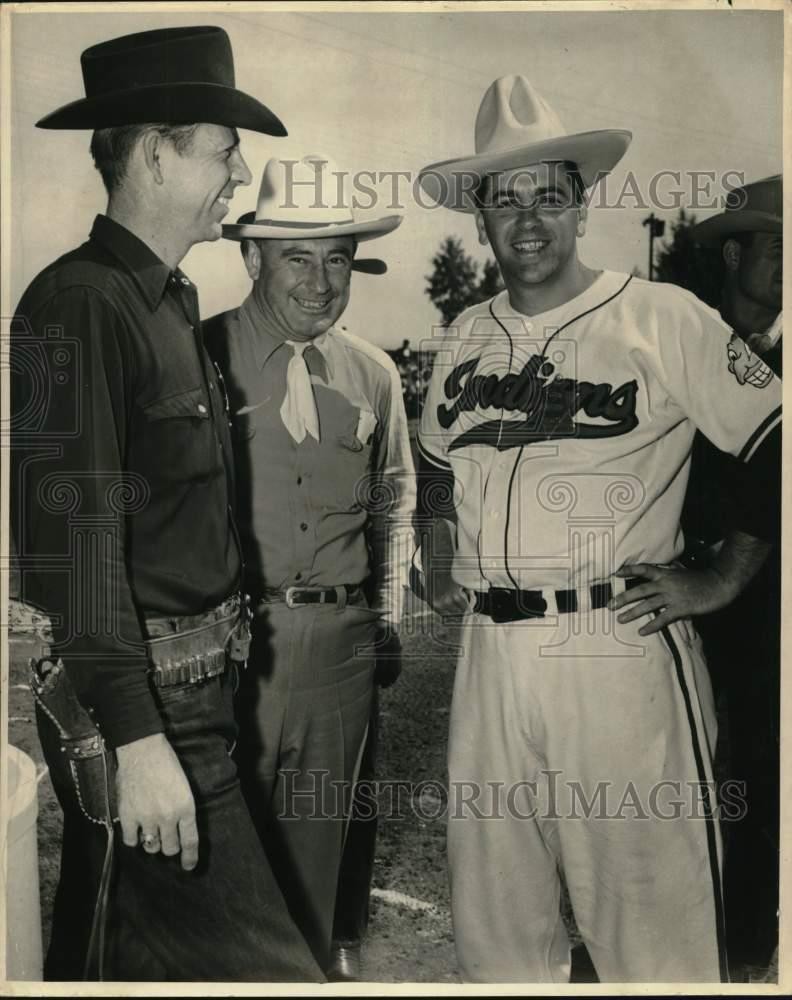 Press Photo Lou Boudreau was made honorary member of Tucson Vigilantes Press Photo Lou Boudreau was made honorary member of Tucson Vigilantes