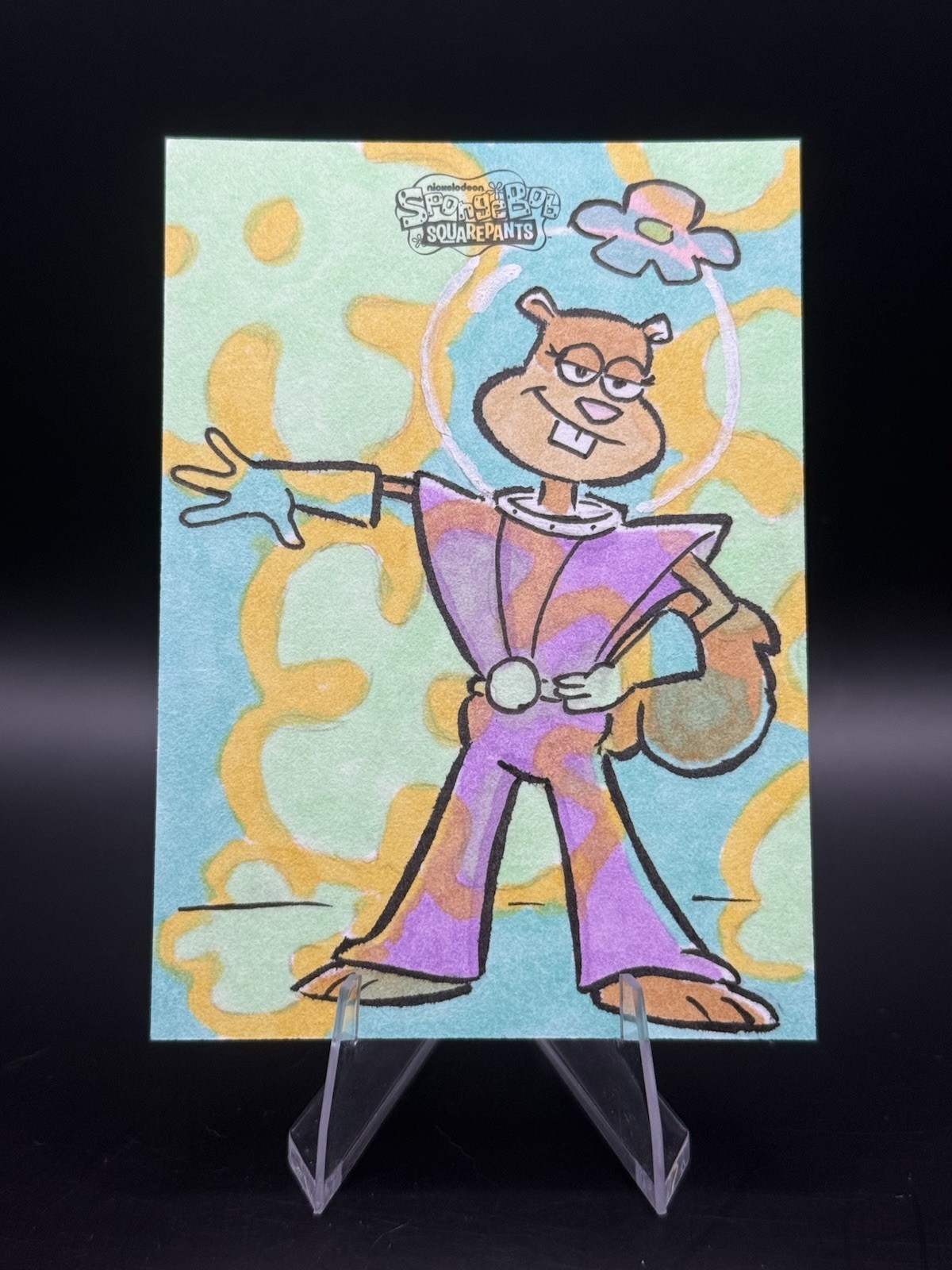 2025 Topps Chrome SponeBob 1/1 Sketch Card Miss Appear 2025 Topps Chrome SponeBob 1/1 Sketch Card Miss Appear