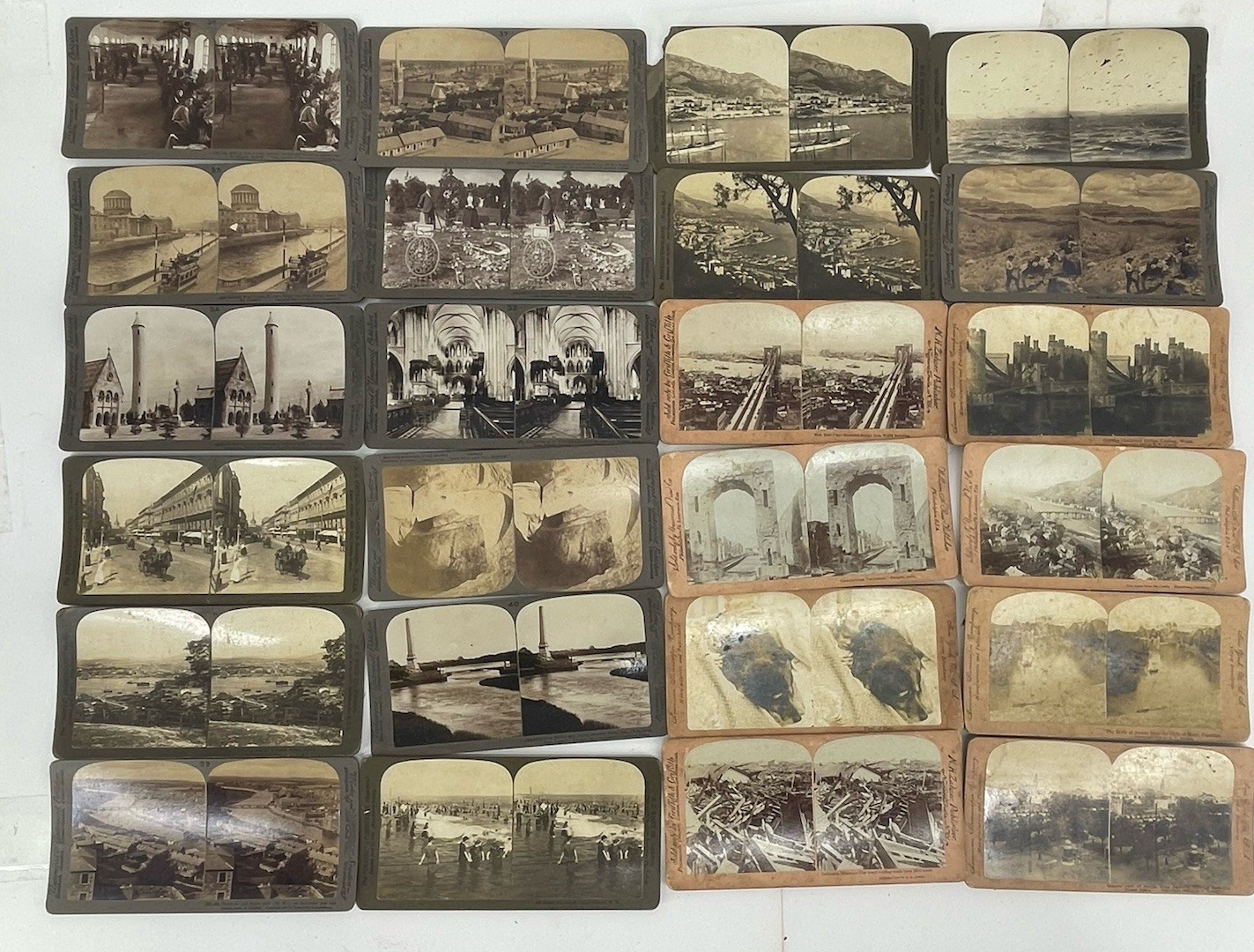 Antique Stereoview Card Lot 24 Underwood H.C. White Griffith Stereograph 1900 #5 Antique Stereoview Card Lot 24 Underwood H.C. White Griffith Stereograph 1900 #5
