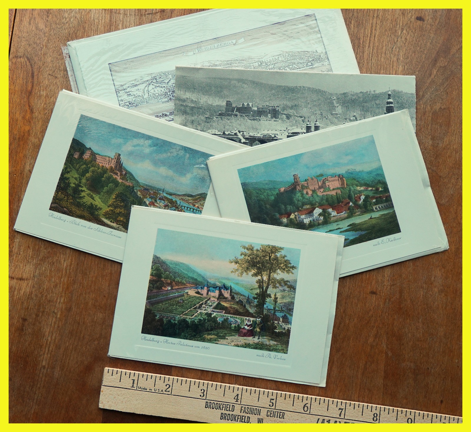 Vintage 1960s note cards from Germany Vintage 1960s note cards from Germany